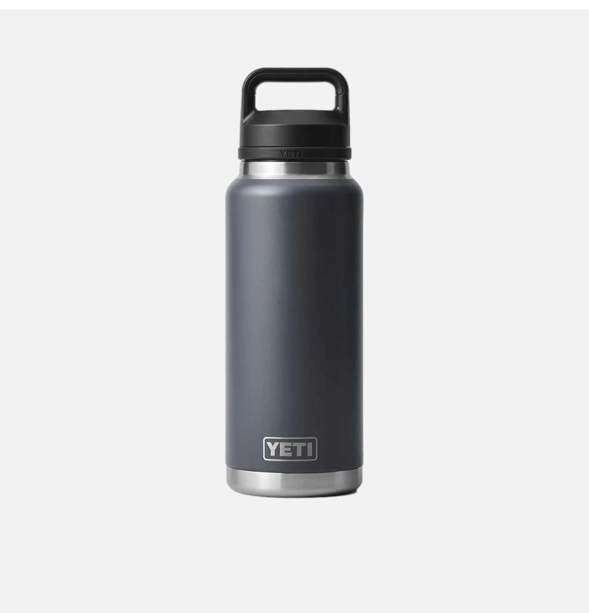 YETI Termo Chug Acero Inoxidable 1 Litro Gris Carbón - Ideal para Aventuras