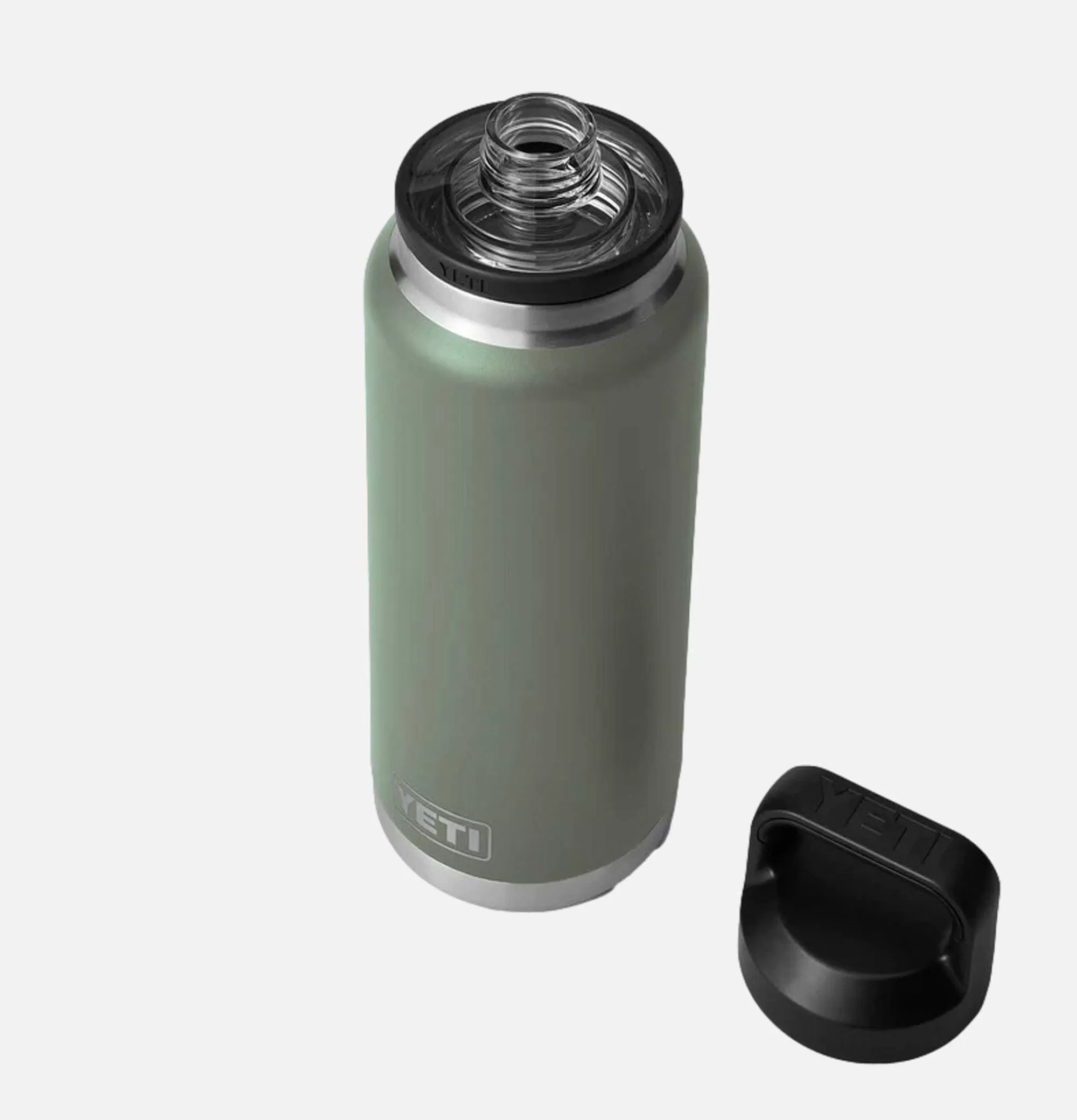 YETI Rambler Chug - Termo de 1 Litro Verde Expedición para Trekking y Excursiones