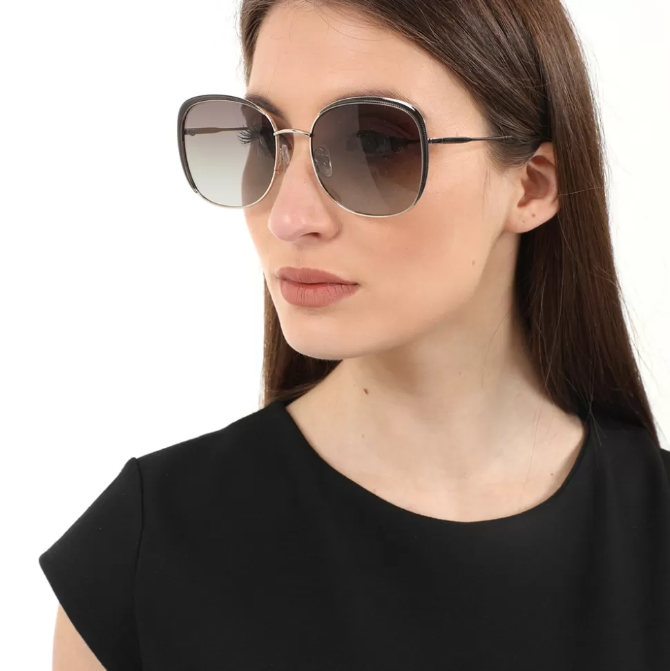 Lentes Rectangulares Caqui Folli Follie Mujer - Armazón Metálico y Estilo Urbano