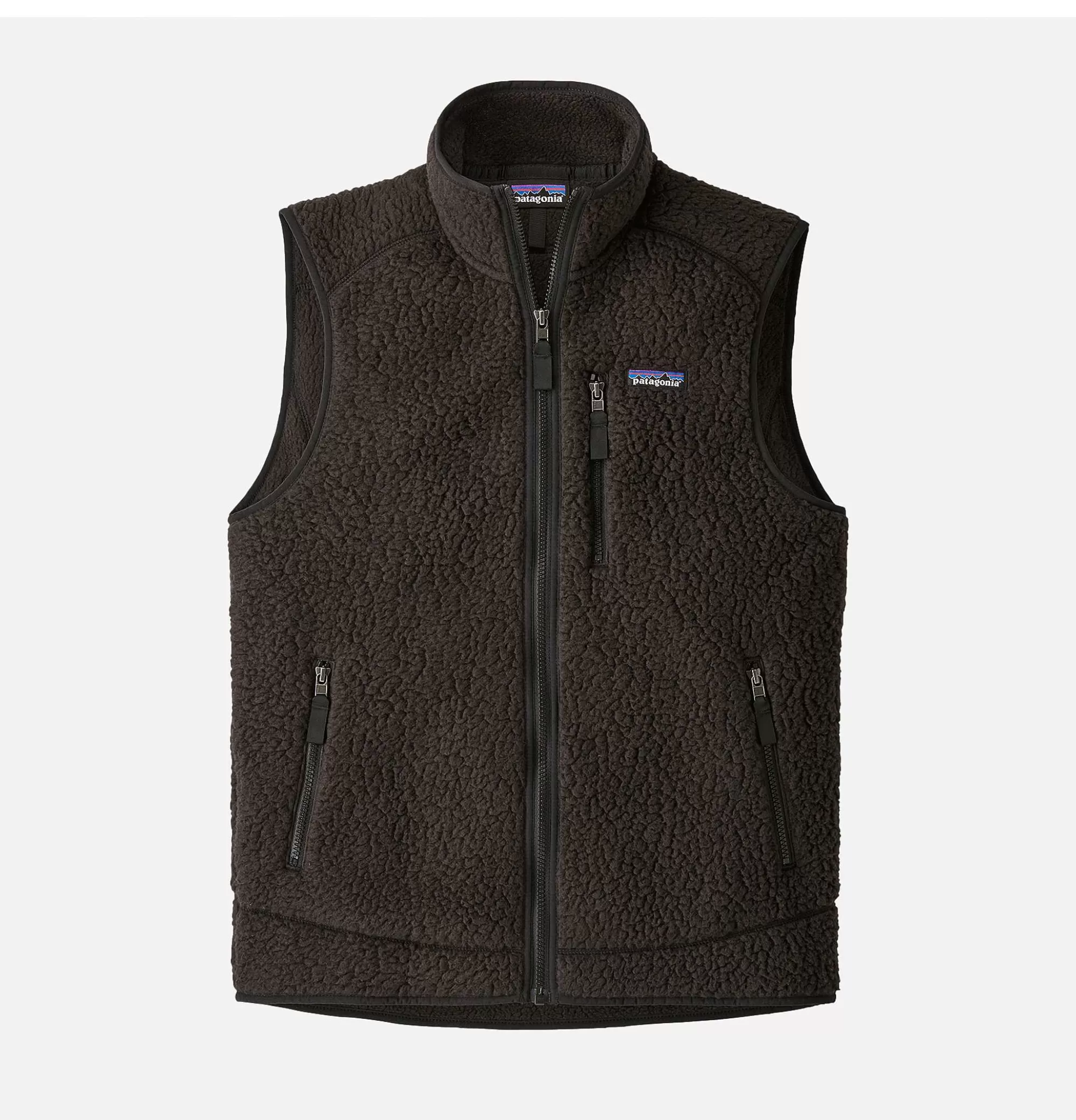 Chaleco de Pile Retro Clásico PATAGONIA en Negro - Combinable con Sudaderas y Tejidos Polares