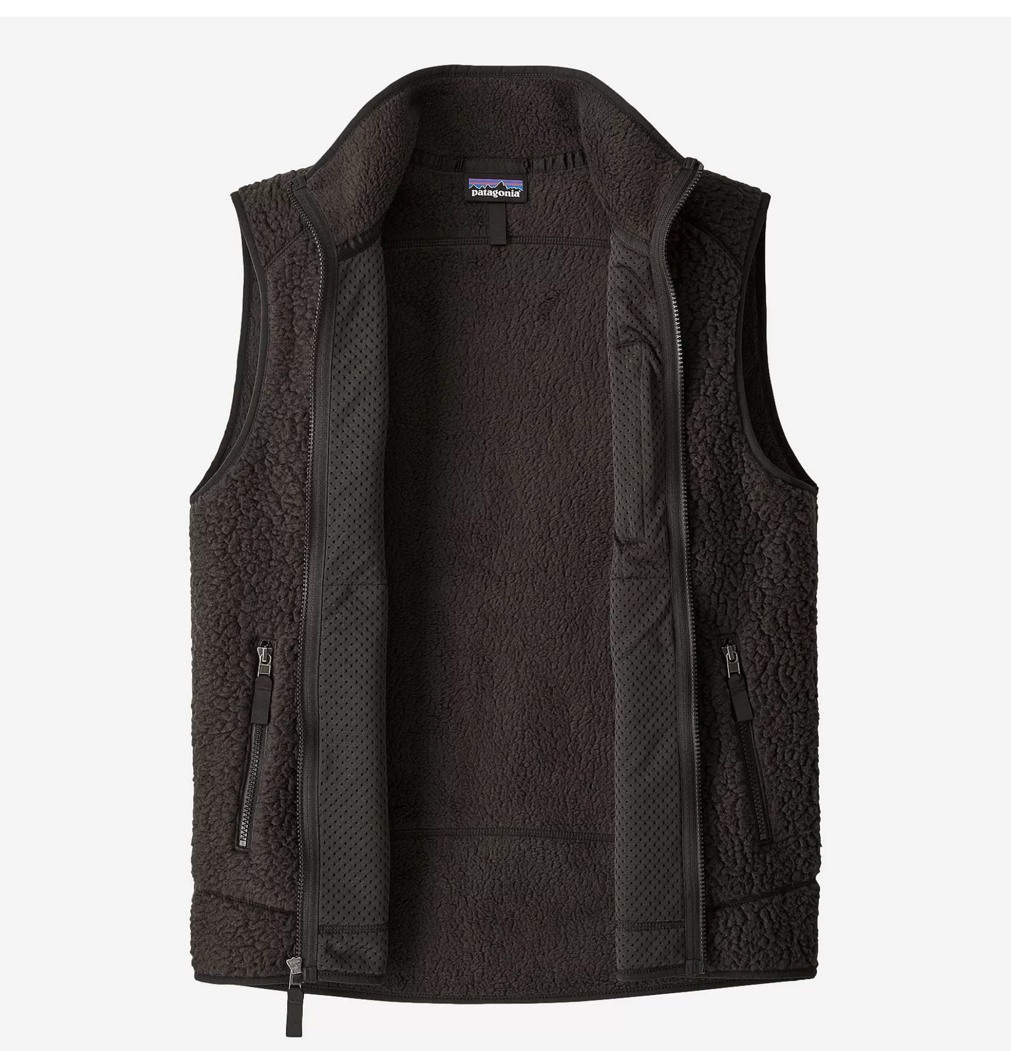 Chaleco de Pile Retro Clásico PATAGONIA en Negro - Combinable con Sudaderas y Tejidos Polares