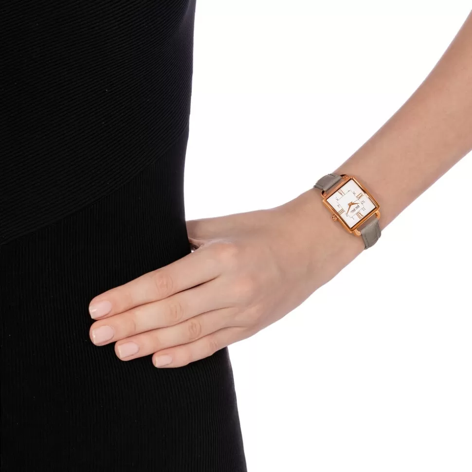 Reloj Folli Follie para Mujer - Correa de Cuero y Diseño Vintage con Esfera Compacta