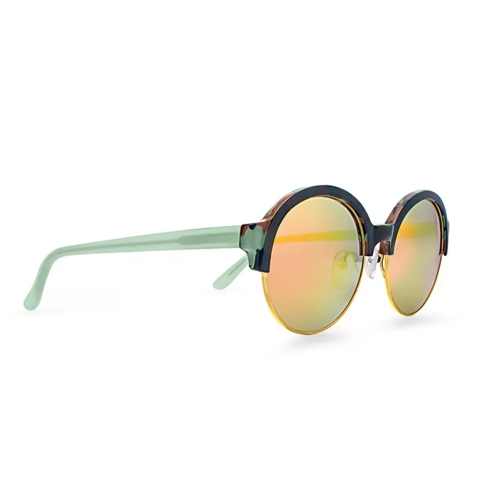 Gafas Folli Follie Mujer - Modelo Redondo Verde con Espejo UV  
Lentes retroespejados en tono esmeralda, diseño circular para looks urbanos