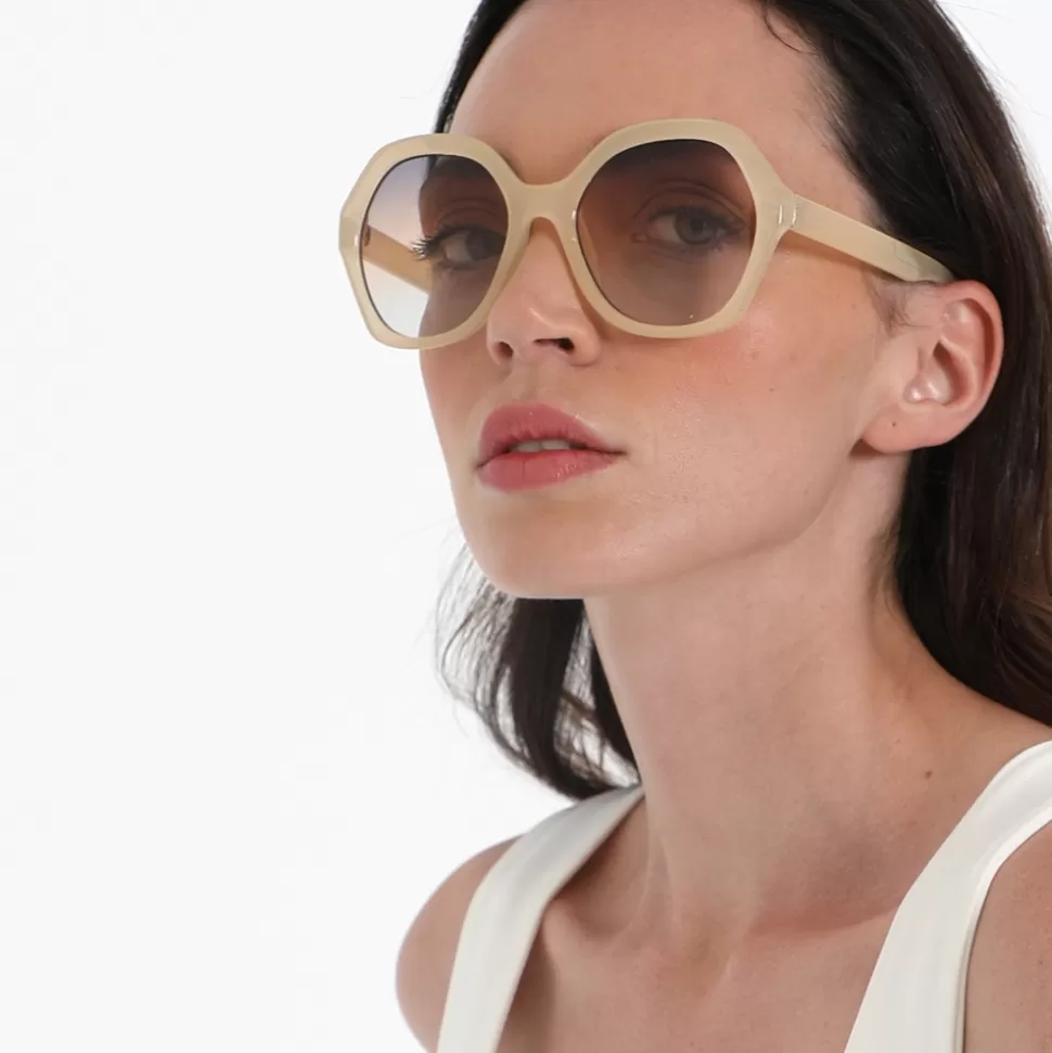 Gafas de Sol Folli Follie Mujer: Diseño Redondo con Toques Poligonales Únicos