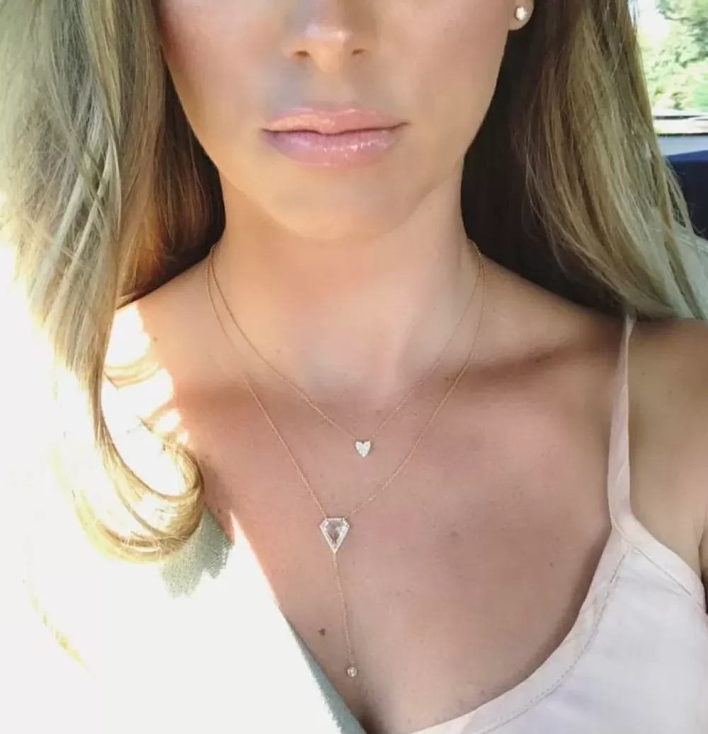 Kate Alexandra: Collar Corazón de Rubí para Regalos Elegantes - Detalle Romántico en Plata y Piedras Preciosas | Joyas de Colección