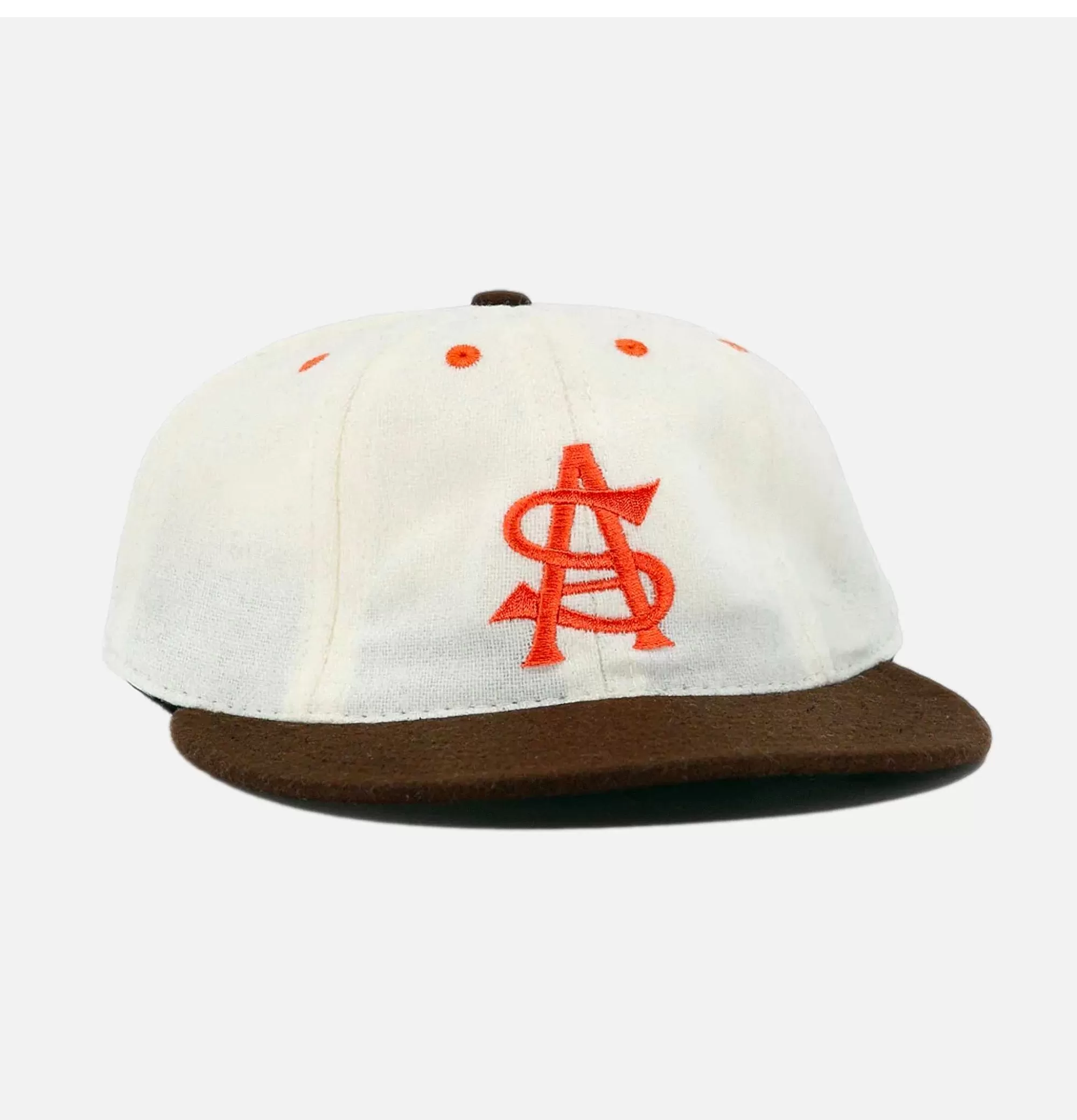 Gorra Clásica San Antonio en Algodón Blanco - Diseño Retro Ebbets Field para Hombres - Gorras de Béisbol con Detalles Bordados - Ajuste Personalizable