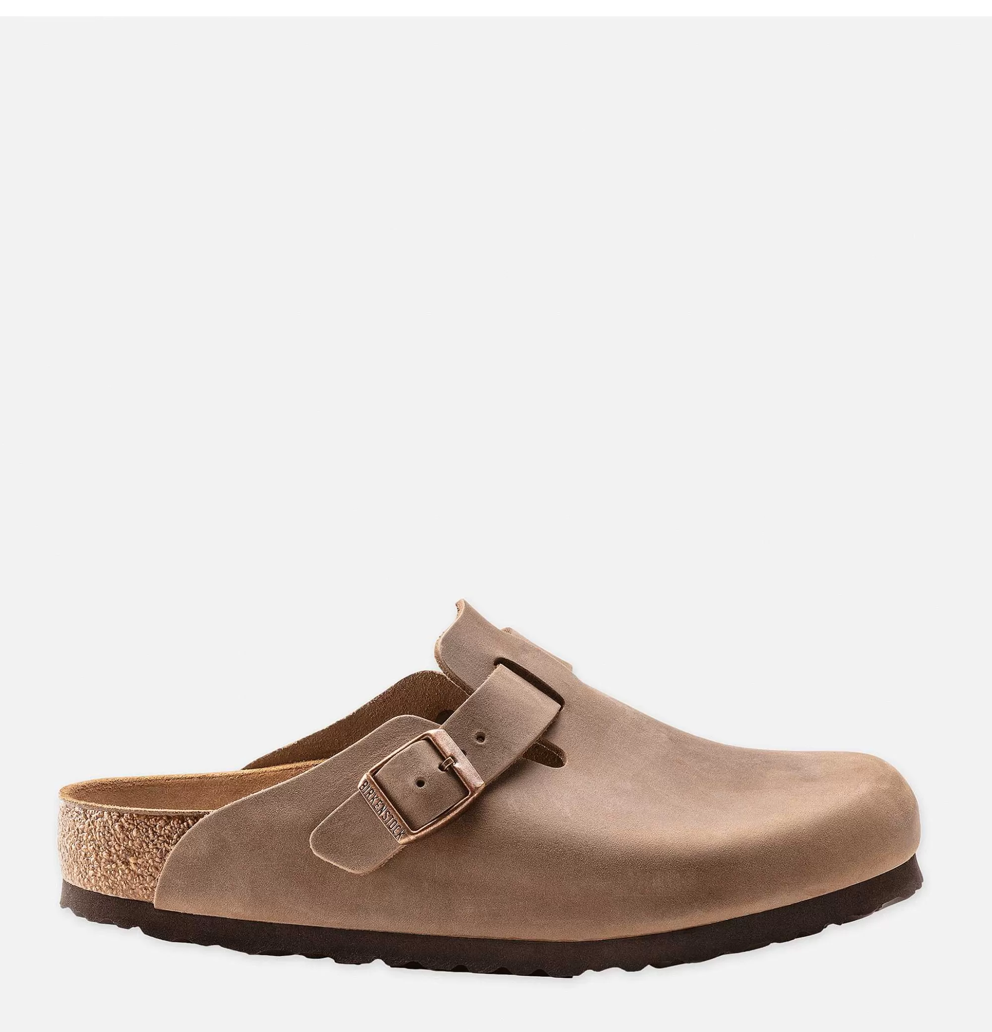 Birkenstock Sandalias Boston Ajustadas en Cuero Tabaco para Hombre - Diseño Clásico con Soporte Anatómico y Suela Duradera | Estilo Unisex y Confort Todo el Día