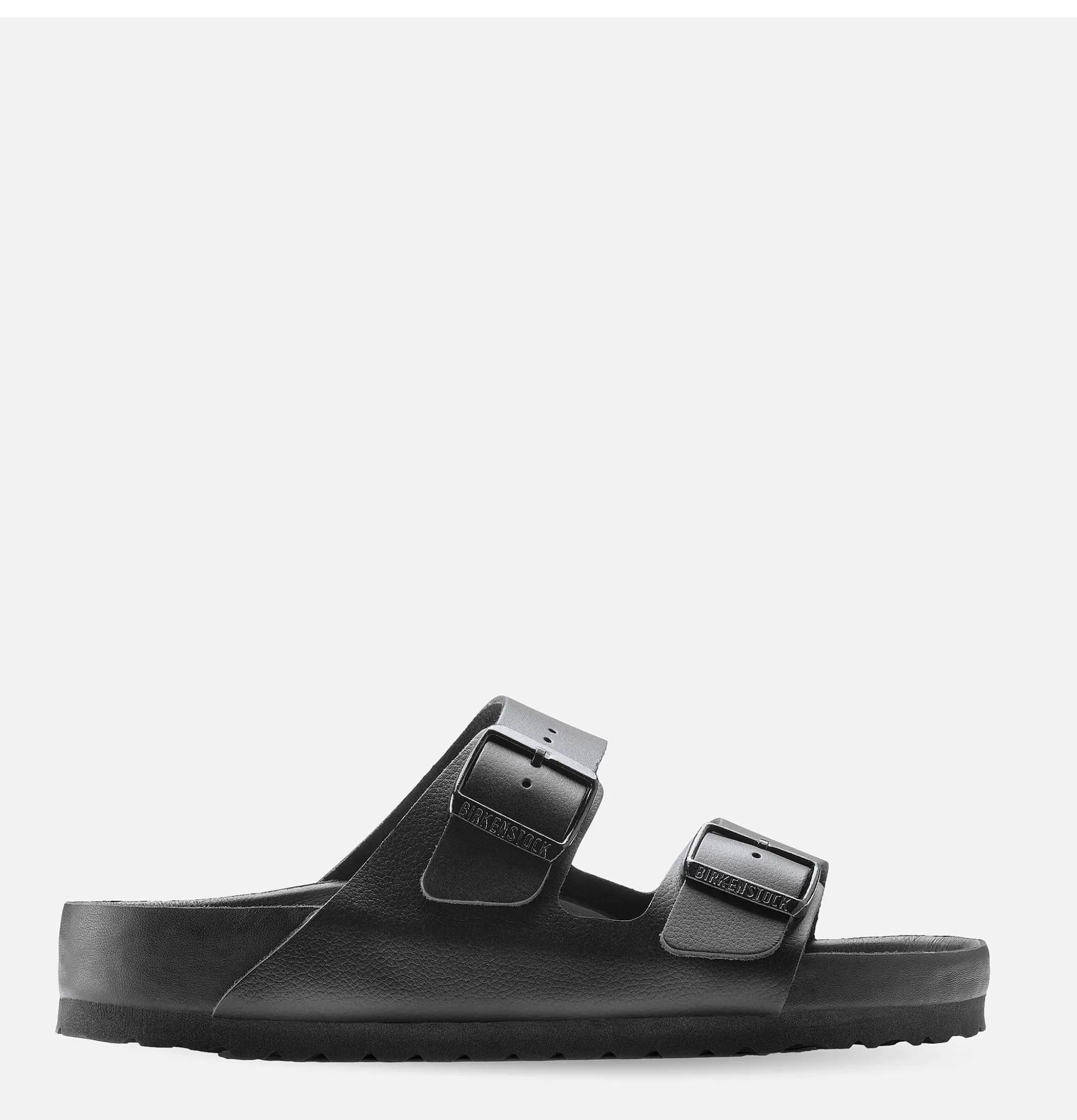 Sandalias Clásicas Arizona en Cuero Integral Negro - Calzado Cómodo Birkenstock para Hombre con Diseño Ergonómico