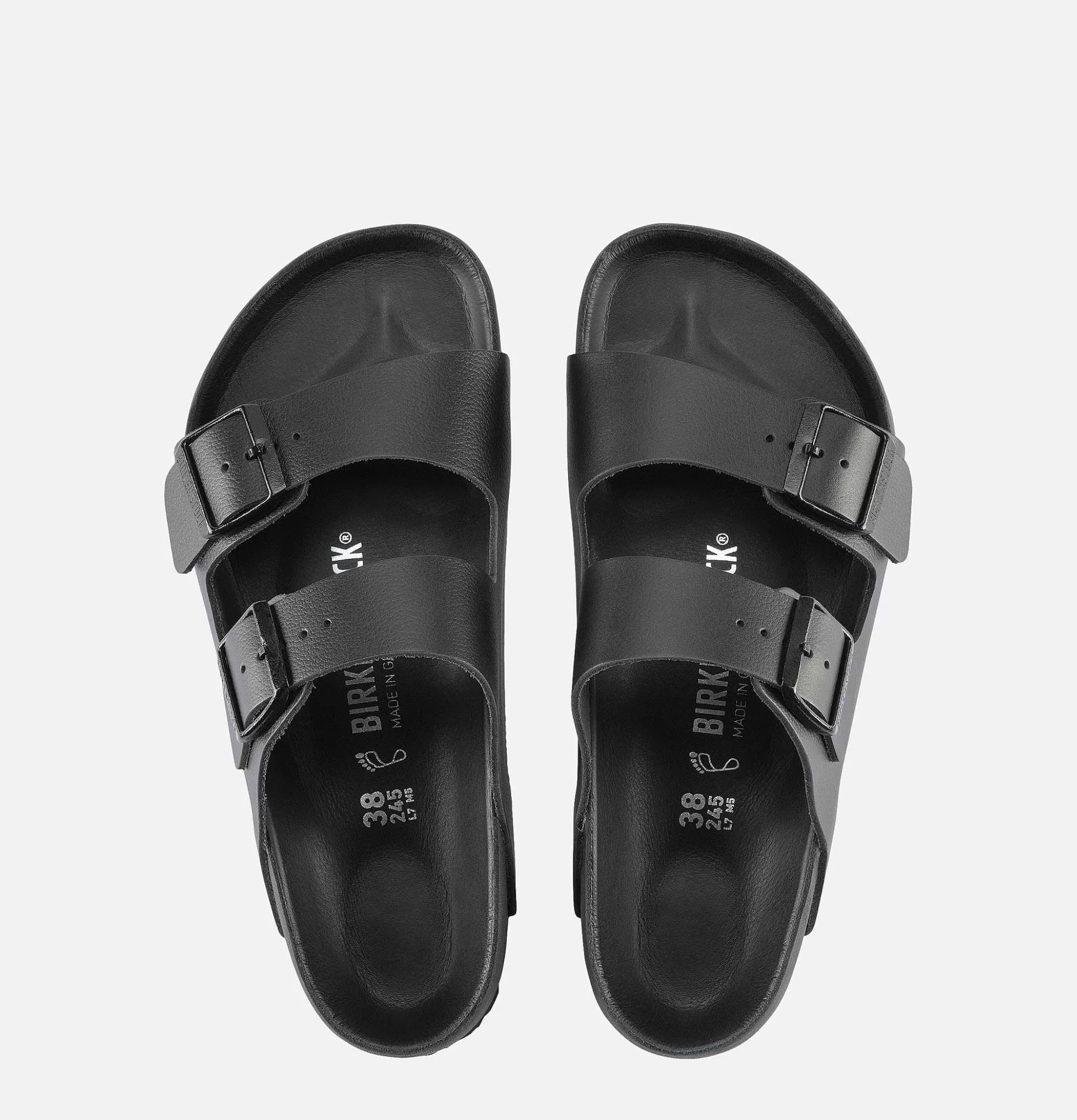 Sandalias Arizona Birkenstock - Diseño Estrecho en Negro Unisex, Ajuste Perfecto para Hombre