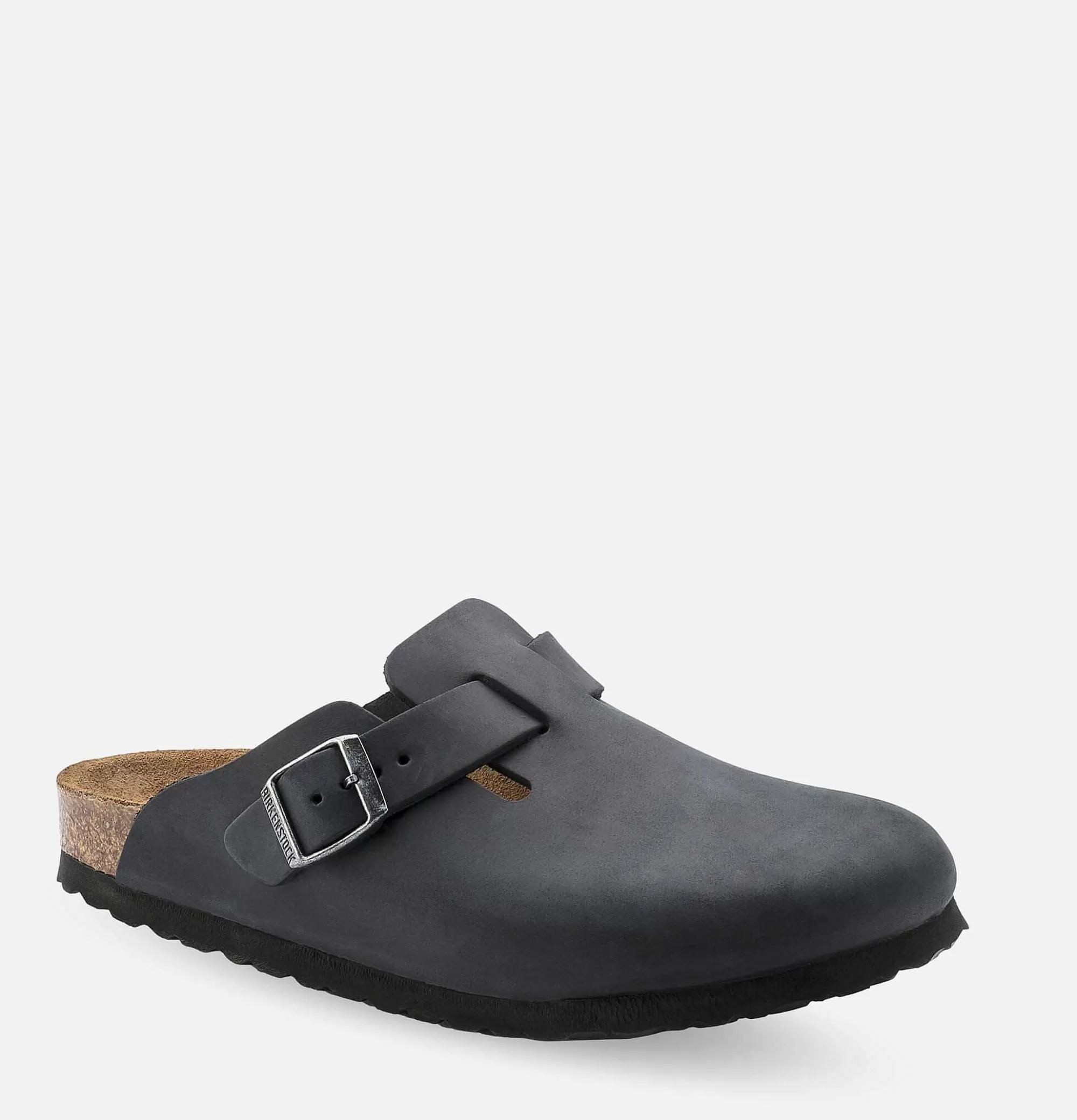 Sandalias Boston para Hombre - Diseño Estrecho en Negro Encerado Birkenstock® | Calzado Premium con Soporte Anatómico y Estilo Urbano