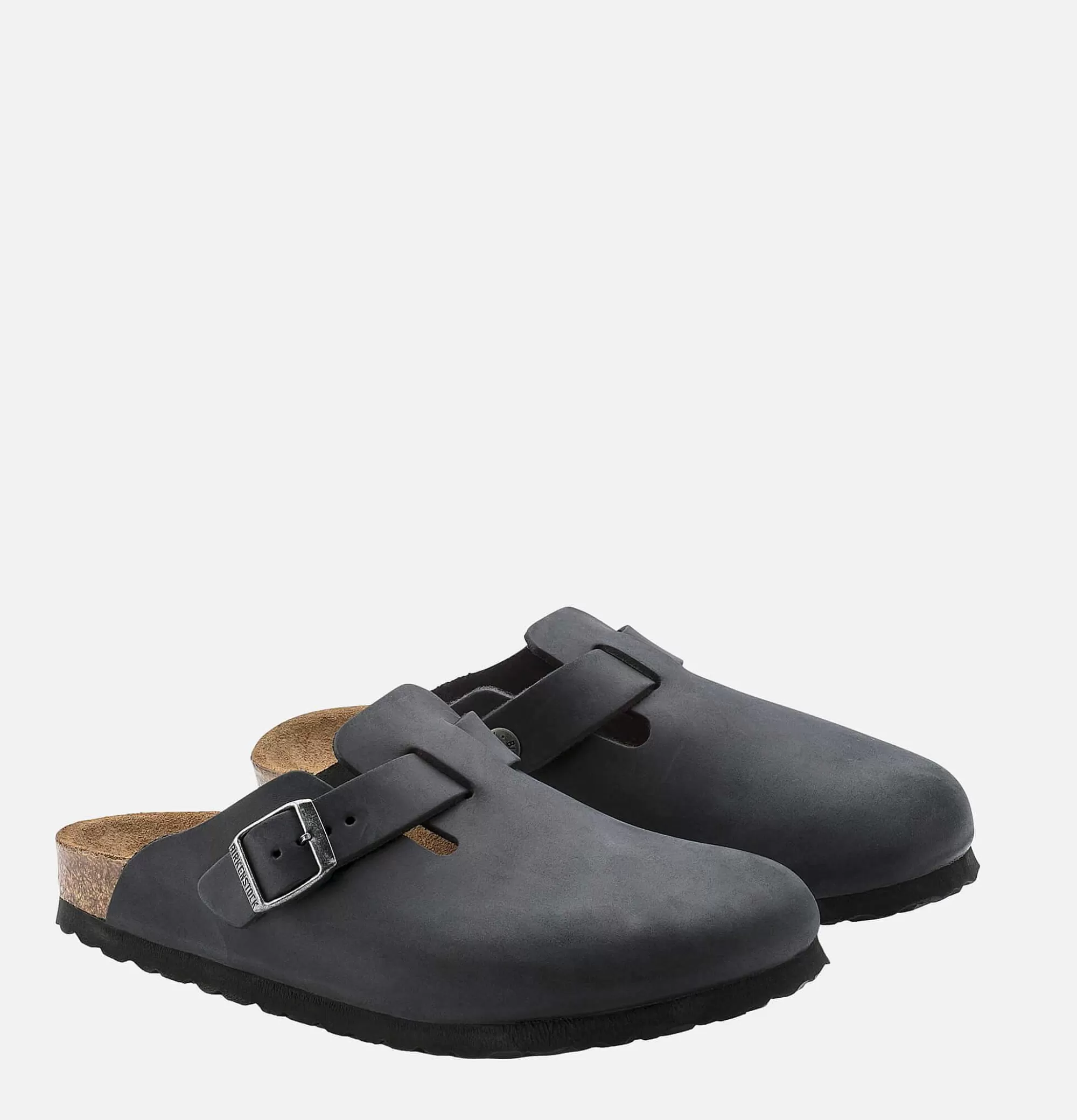 Sandalias Boston para Hombre - Diseño Estrecho en Negro Encerado Birkenstock® | Calzado Premium con Soporte Anatómico y Estilo Urbano