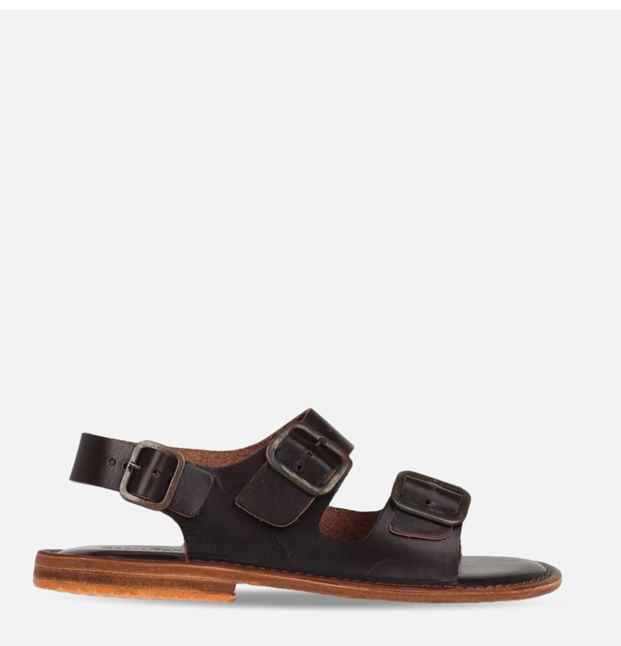 ASTORFLEX Jetty Flex - Sandalias Clásicas en Cuero Marrón para Hombre, Confort Duradero