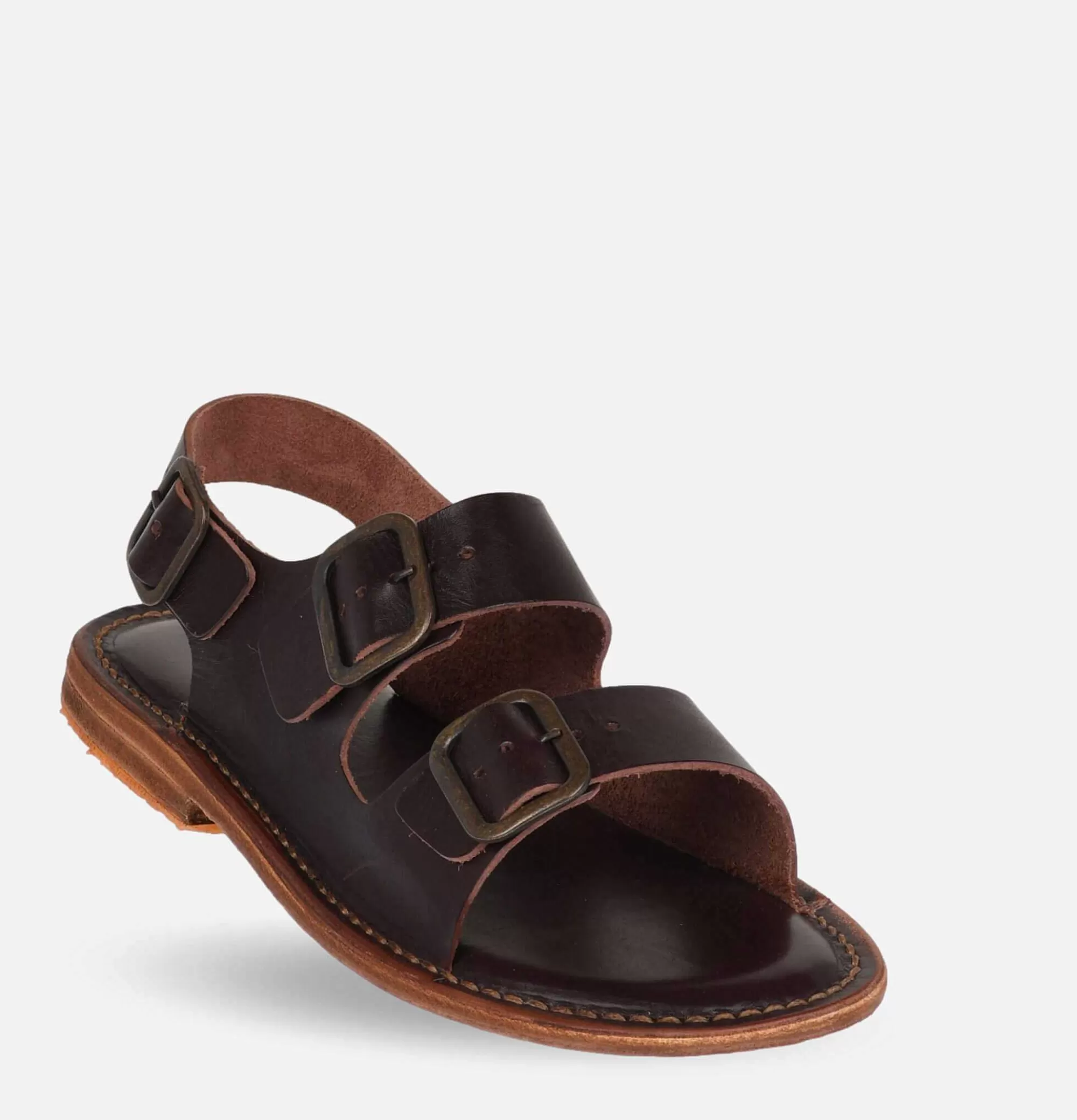 ASTORFLEX Jetty Flex - Sandalias Clásicas en Cuero Marrón para Hombre, Confort Duradero