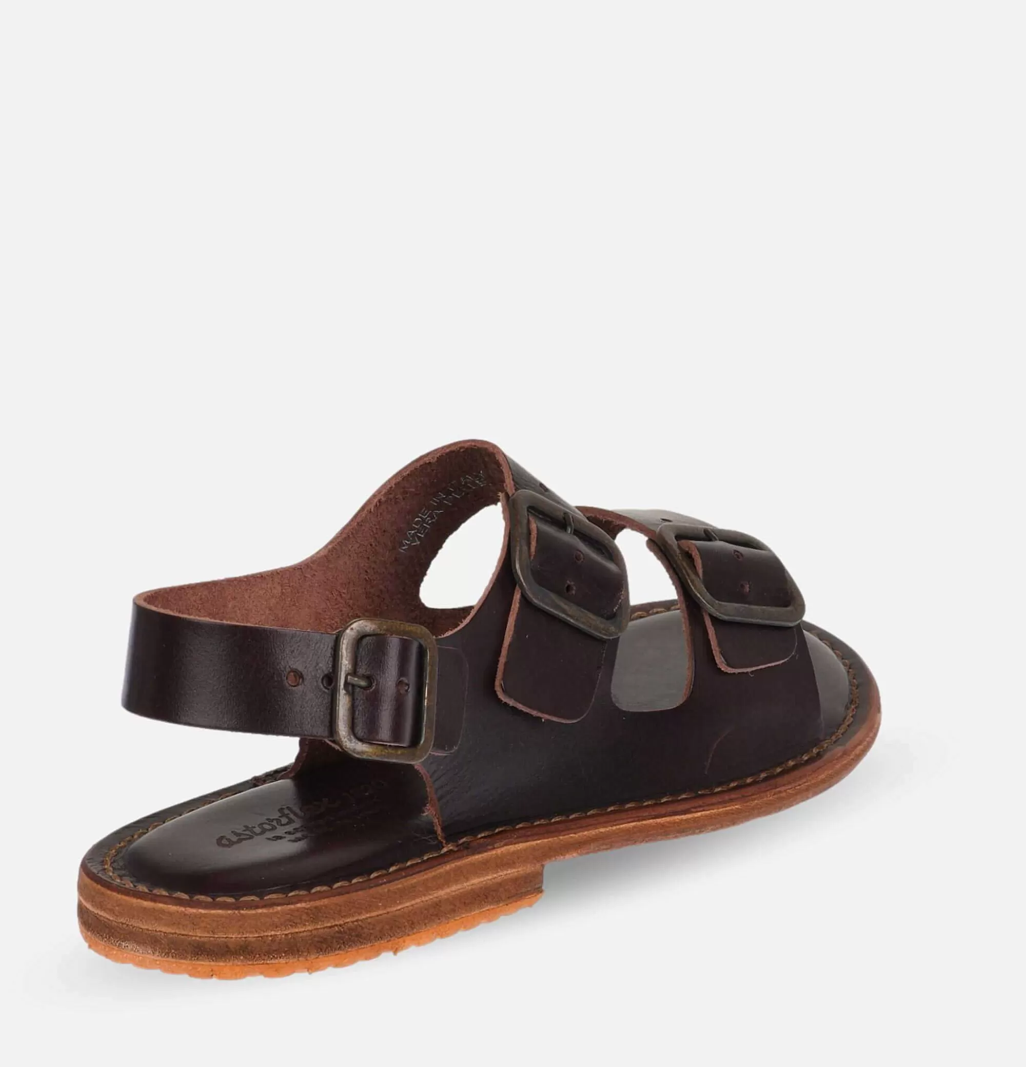 ASTORFLEX Jetty Flex - Sandalias Clásicas en Cuero Marrón para Hombre, Confort Duradero