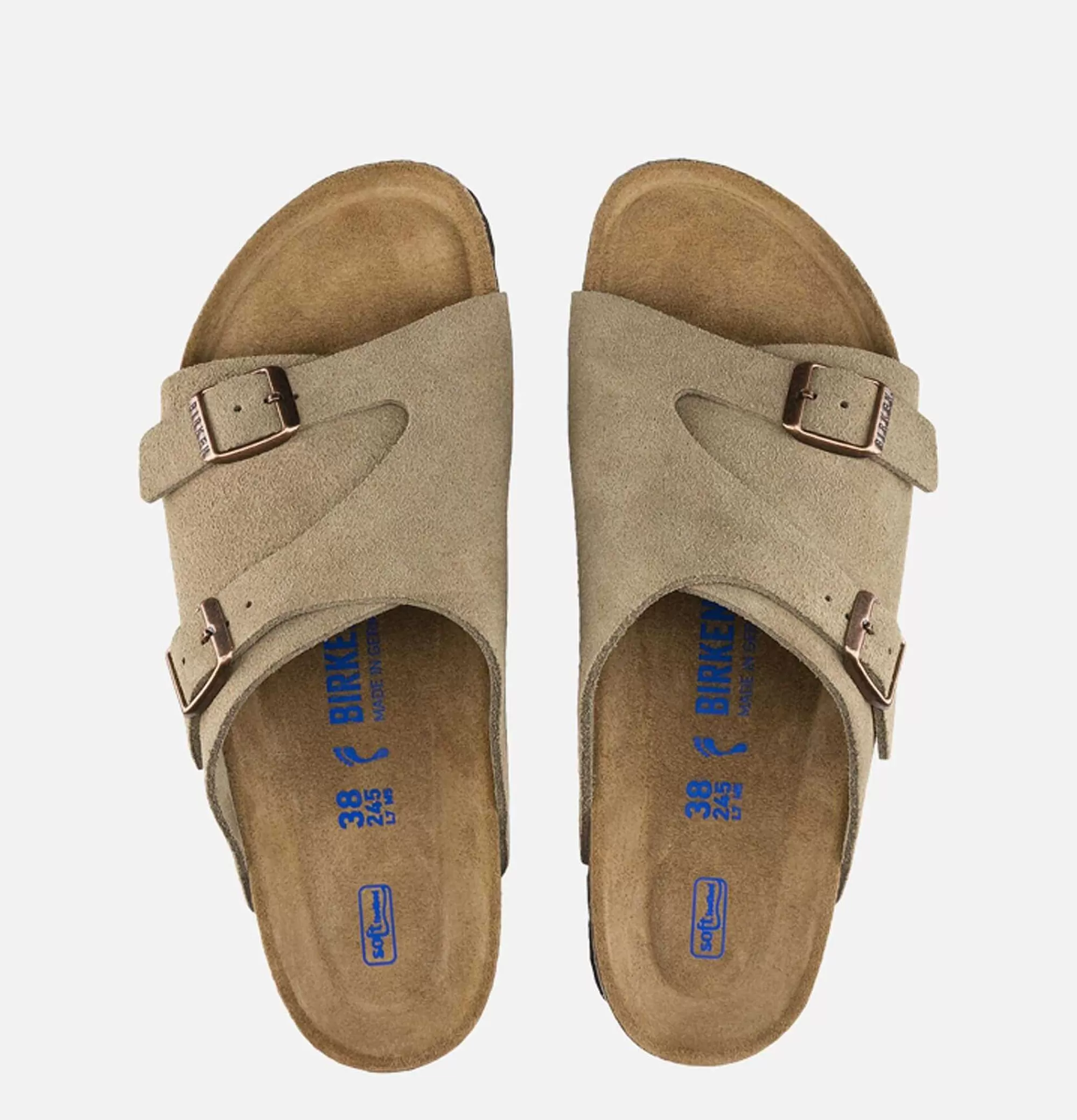 Sandalias Birkenstock Zurich para Mujer en Beige Cenizo - Calzado Casual con Soporte Anatómico