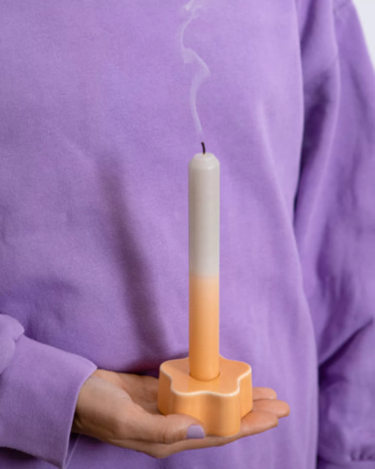Oferta Relámpago: Velas Degradé Melocotón-Arena | Juego de 2 Unidades para Decoración ¡Edición Motel a Miio Seia!
