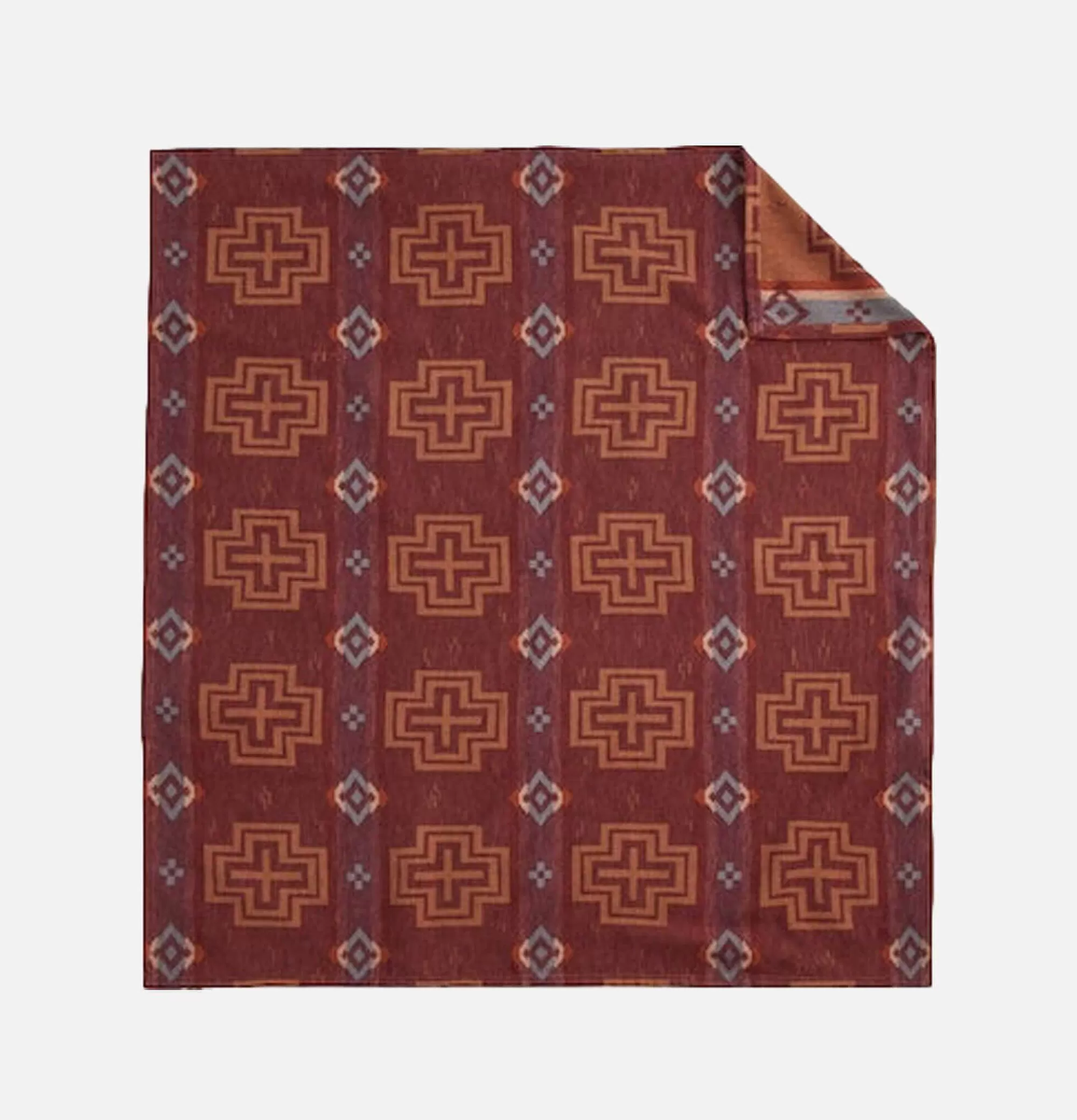 PENDLETON Juego de 2 Fundas: Diseño Rayas Carico Lake en Arena - Estilo Maison para un Hogar Acogedor