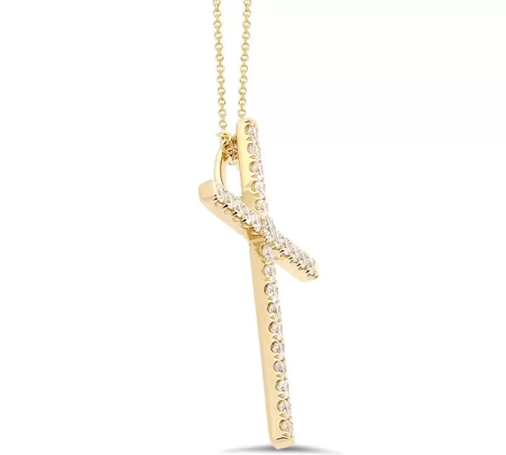 Collar Cruz de Diamantes Kate Alexandra - Diseño Exclusivo en 3 Tallas para Mujer