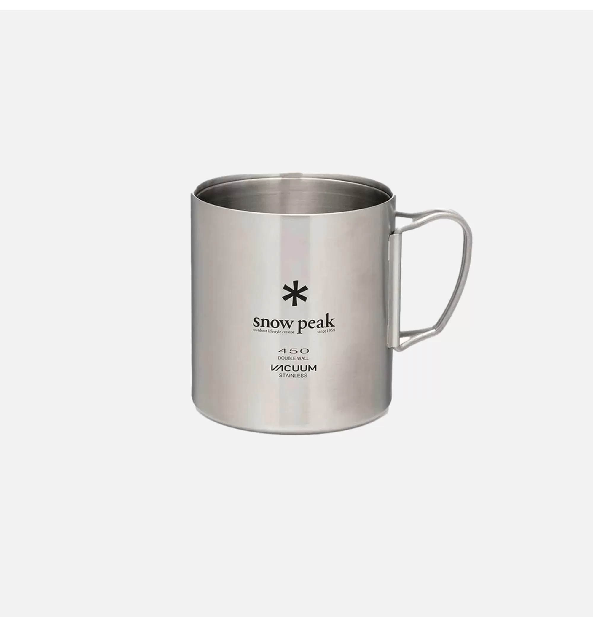Taza Térmica Doble Pared Snow Peak - Acero Inoxidable al Vacío 450°F - Diseño Femenino para Aventuras Exteriores