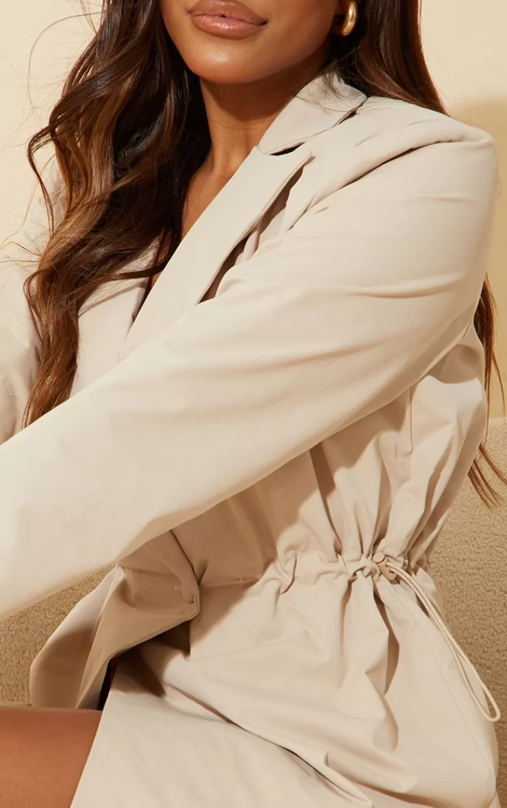 PrettyLittleThing  Woven Long Sleeve Toggle Waist Blazer Dress< Bachelorette Party