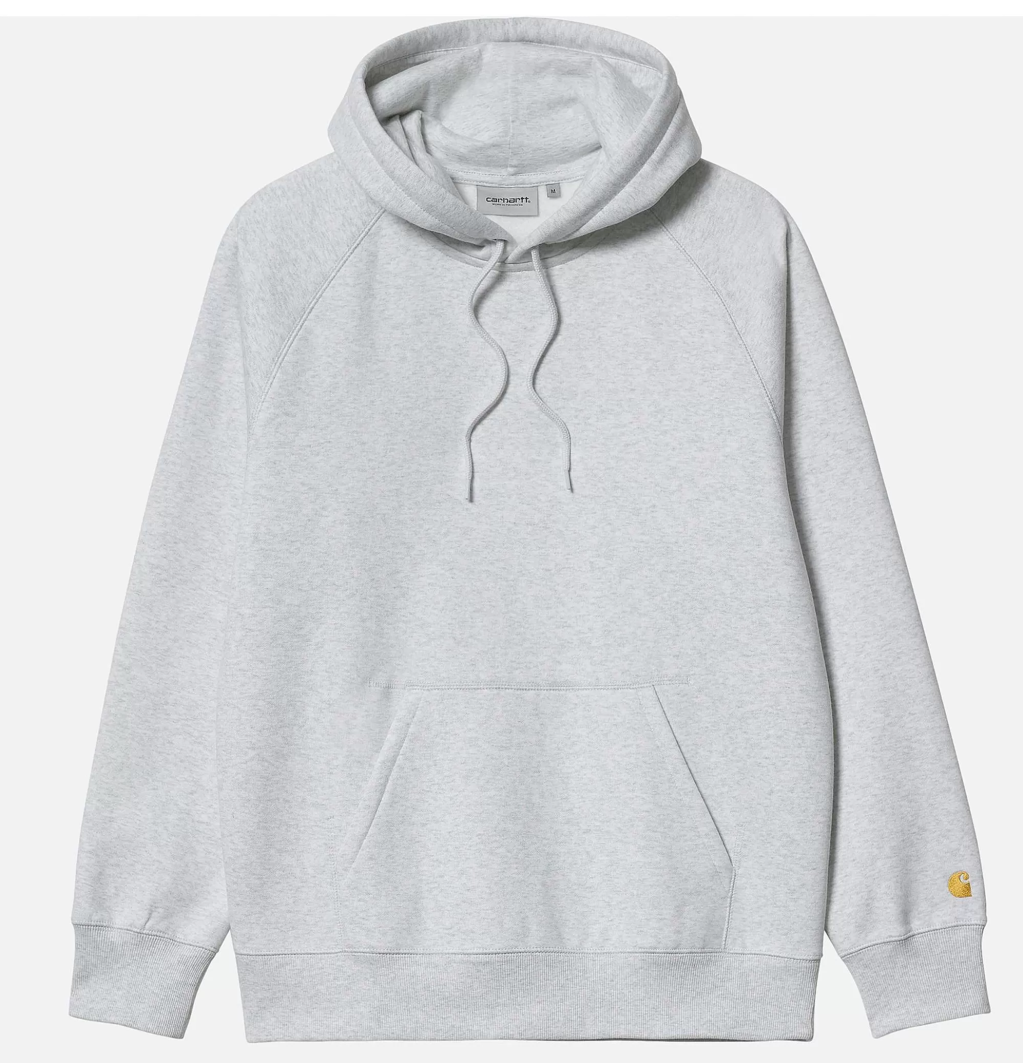 Sudadera con capucha CARHARTT WIP Chase - Gris ceniza jaspeado para hombre | Colección de abrigos deportivos
