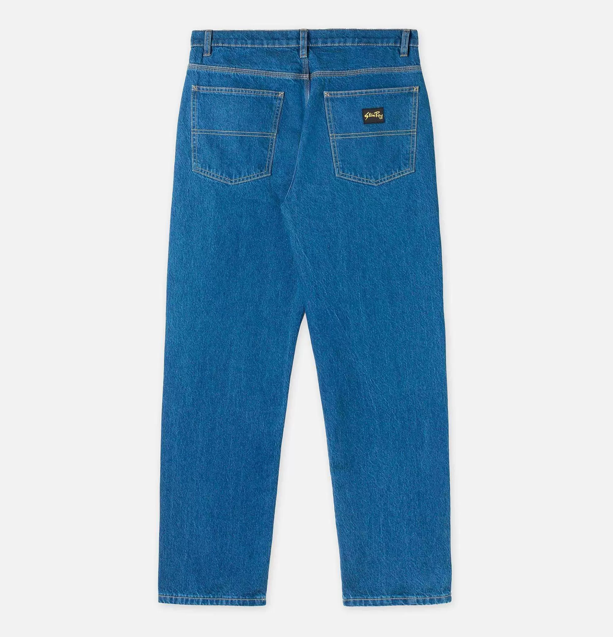 Jeans de Trabajo Ajustados STAN RAY USA - Corte Tapered en Tono Piedra Claro para Jornadas Laborales, Diseño Resistente y Cómodo