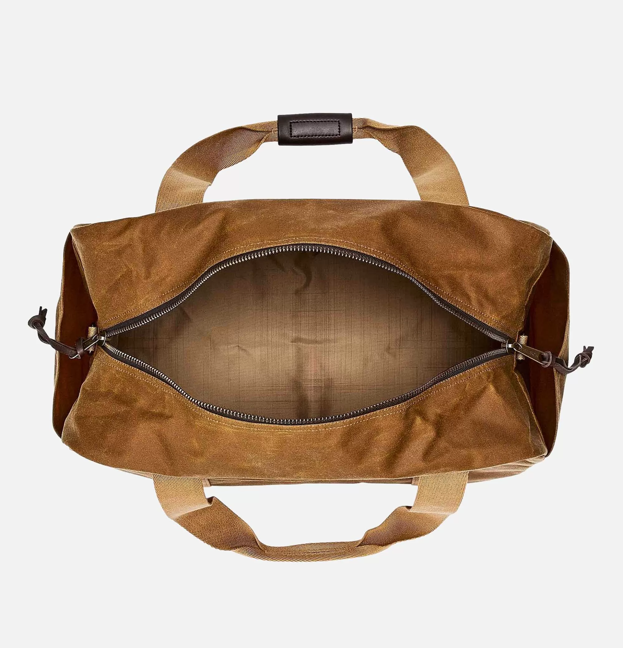 Bolso de viaje mediano FILSON en lona reforzada color arena oscuro - Diseño robusto para expediciones duraderas