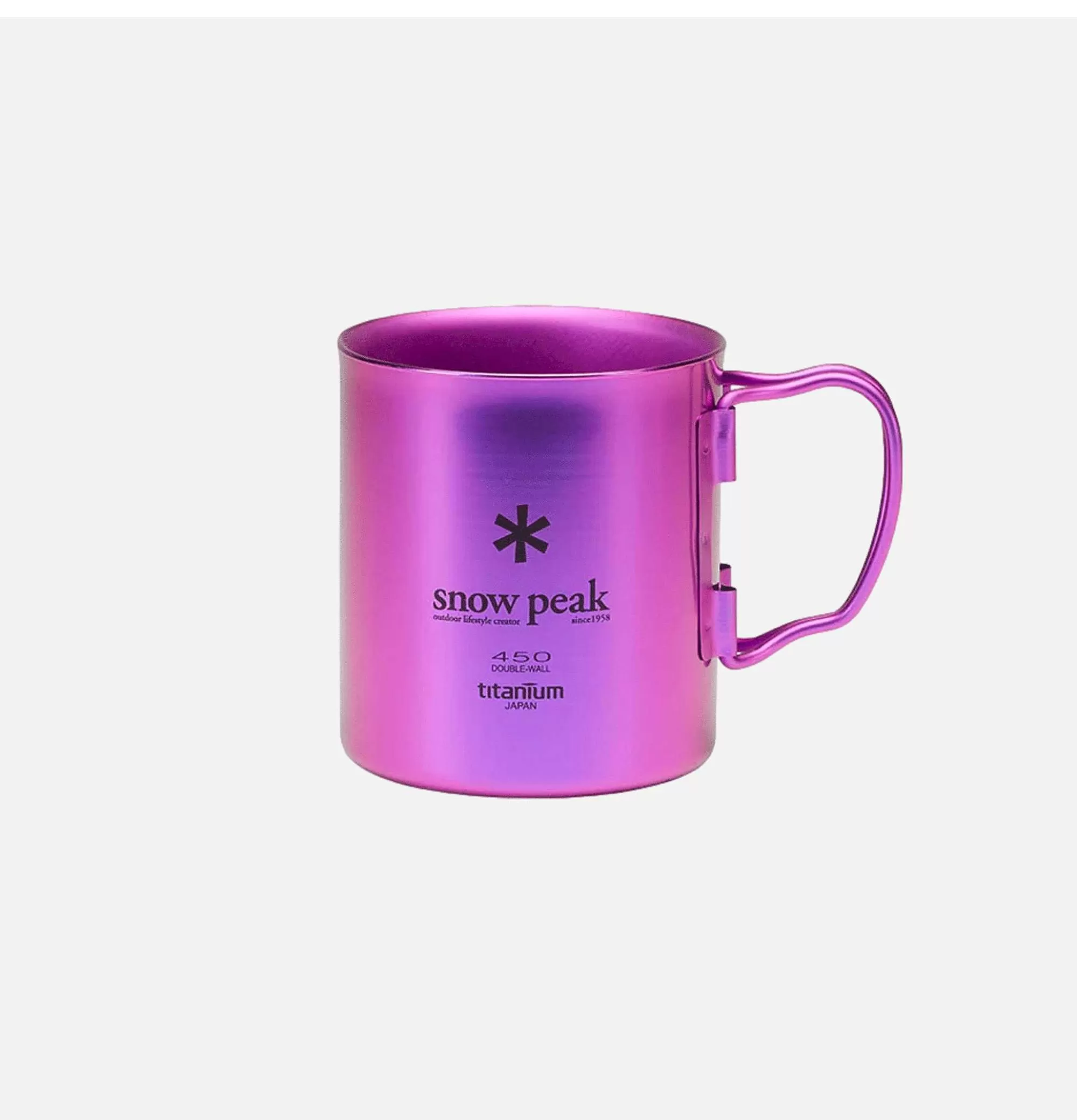 Taza de Titanio Individual Ultraligera 450ml - Color Morado, Colección Maison by Snow Peak