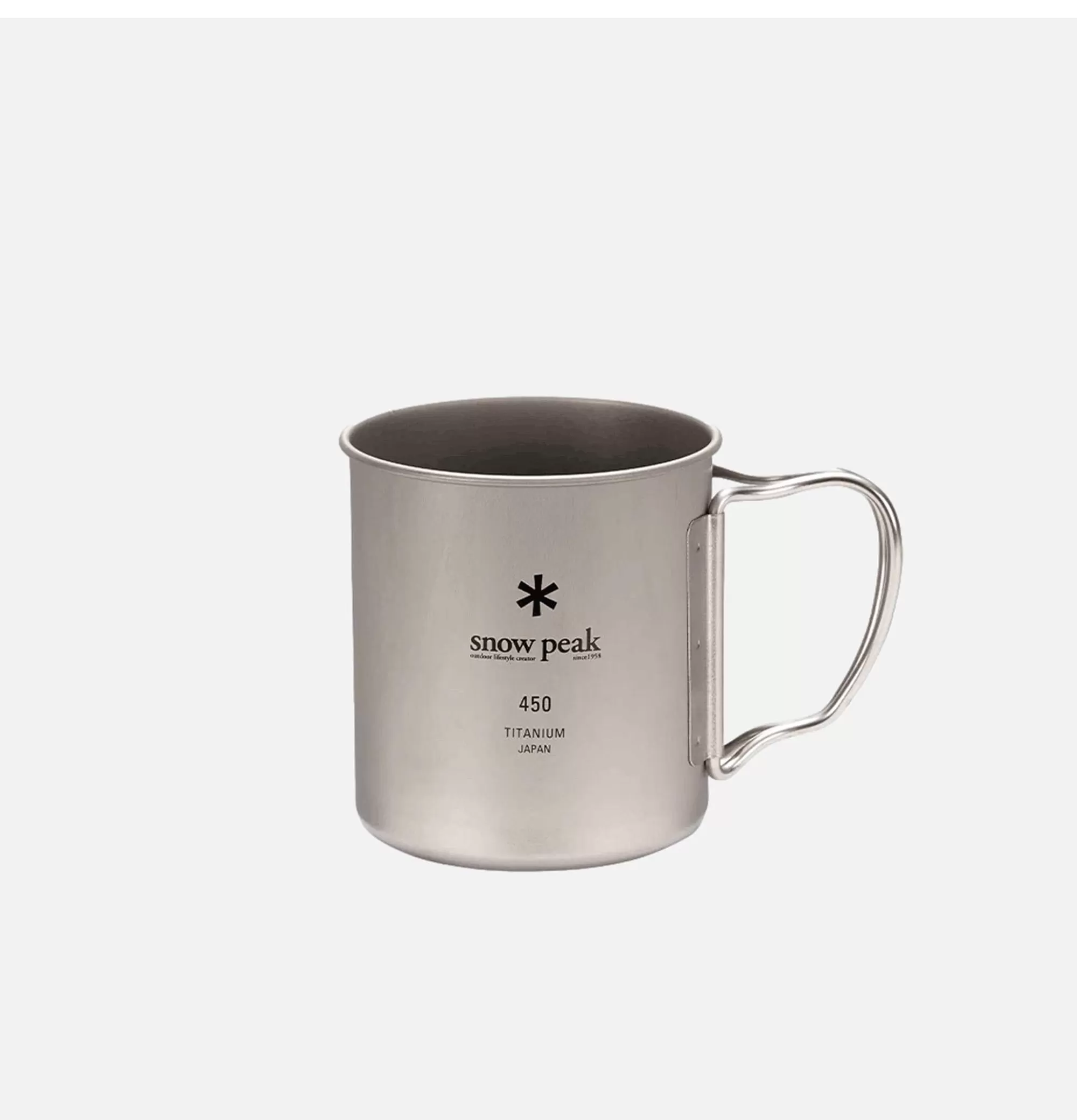 Copa Ultraligera de Titanio SNOW PEAK 450ml - Ideal para Aventuras al Aire Libre