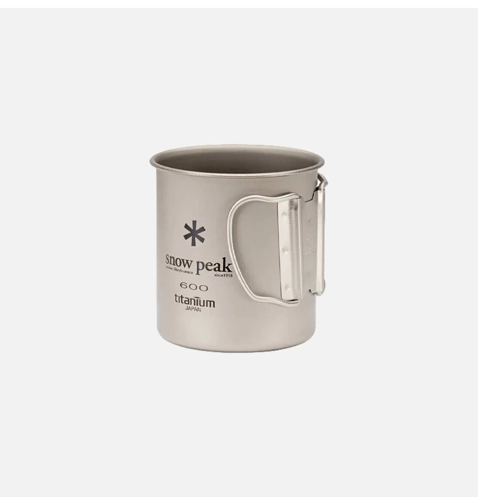 Taza Ultraligera de Titanio Snow Peak 600ml - Esencial para Excursionismo y Aventuras al Aire Libre