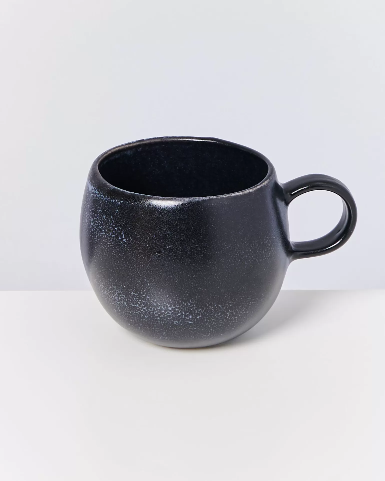 Juego de 6 Tazones Premium Turmalina - Diseño Hot Motel Miio, Color Negro Intenso con Acabado Antideslizante, Gran Capacidad para Café y Bebidas Calientes, Ideal para Regalo de Hogar o Restaurante