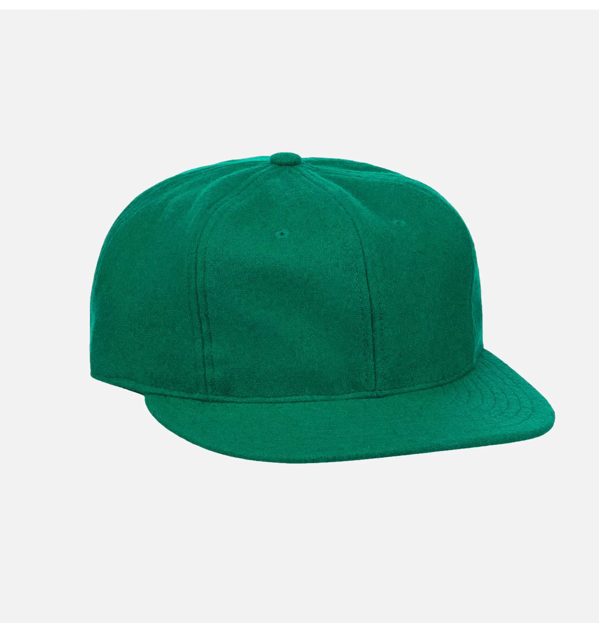 Gorra Clásica de Lana Lisa Verde Ebbets Field - Diseño Vintage y Ajuste Cómodo para Hombre (Sección Gorras y Sombreros)