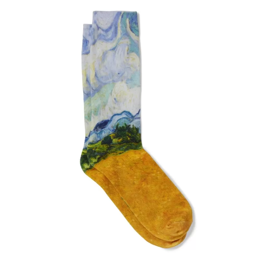 The Met Store Small Accessories*Van Gogh Wheat Field with Cypresses Men’s Socks