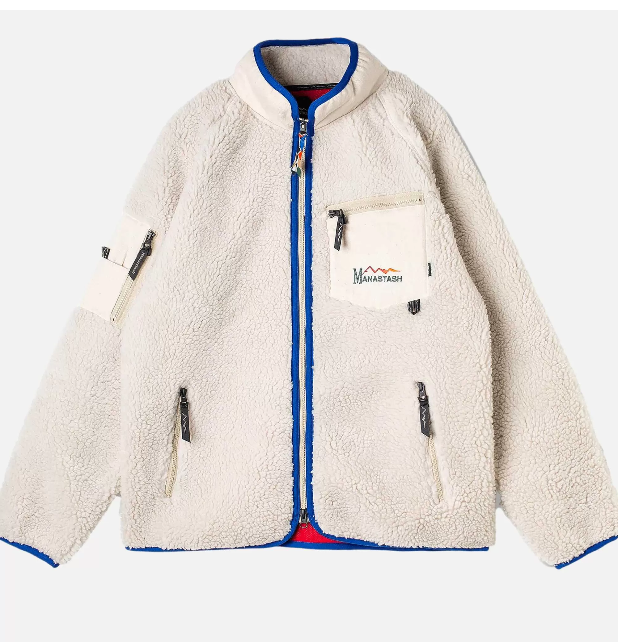 MANASTASH - Chaqueta Canguro Natural para Hombre | Sudaderas y Forros Polares Abrigados