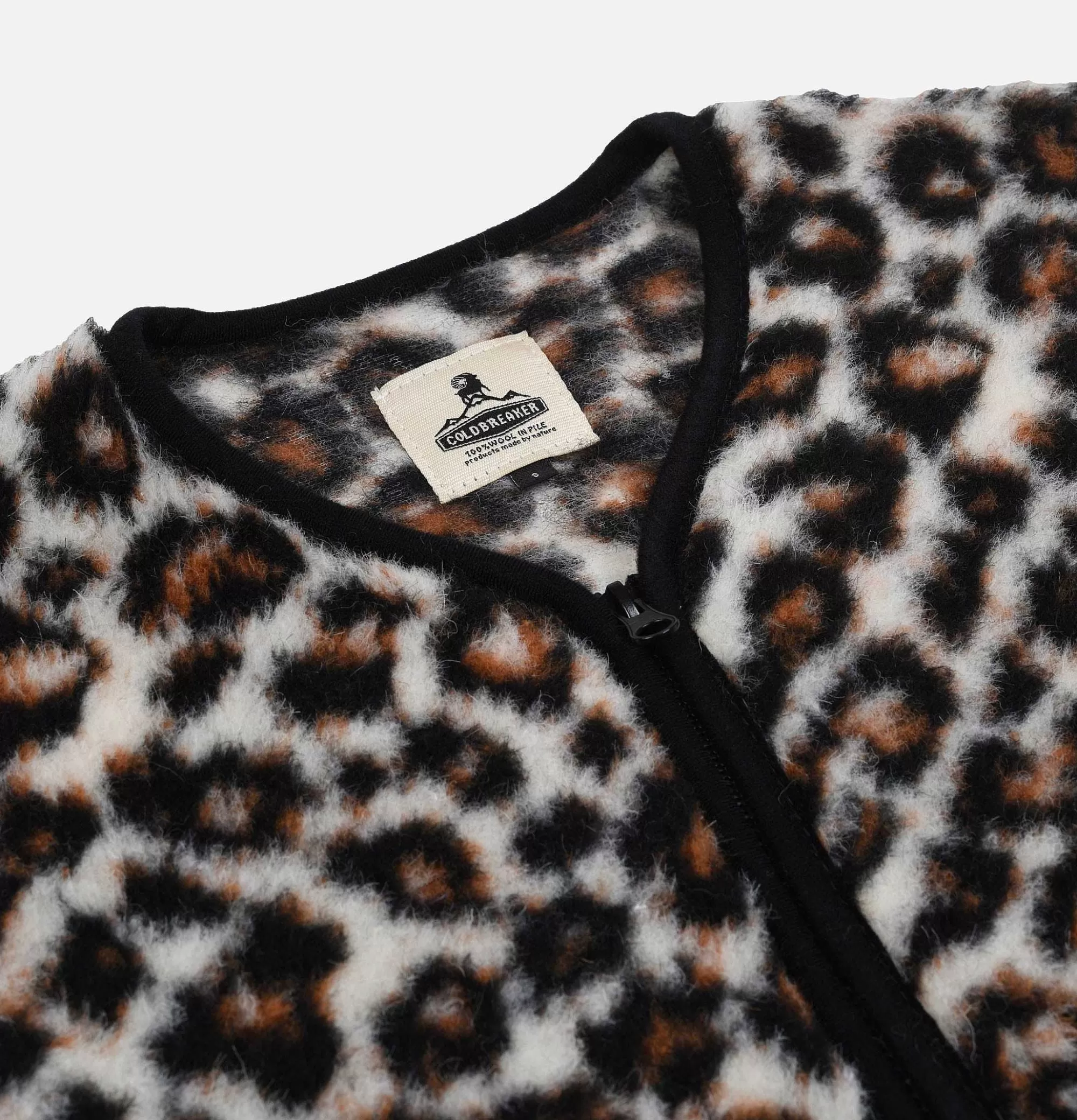 COLDBREAKER - Chaqueta Abrigada Estampado Leopardo + Conjunto de Sudaderas en Forro Polar Cálido