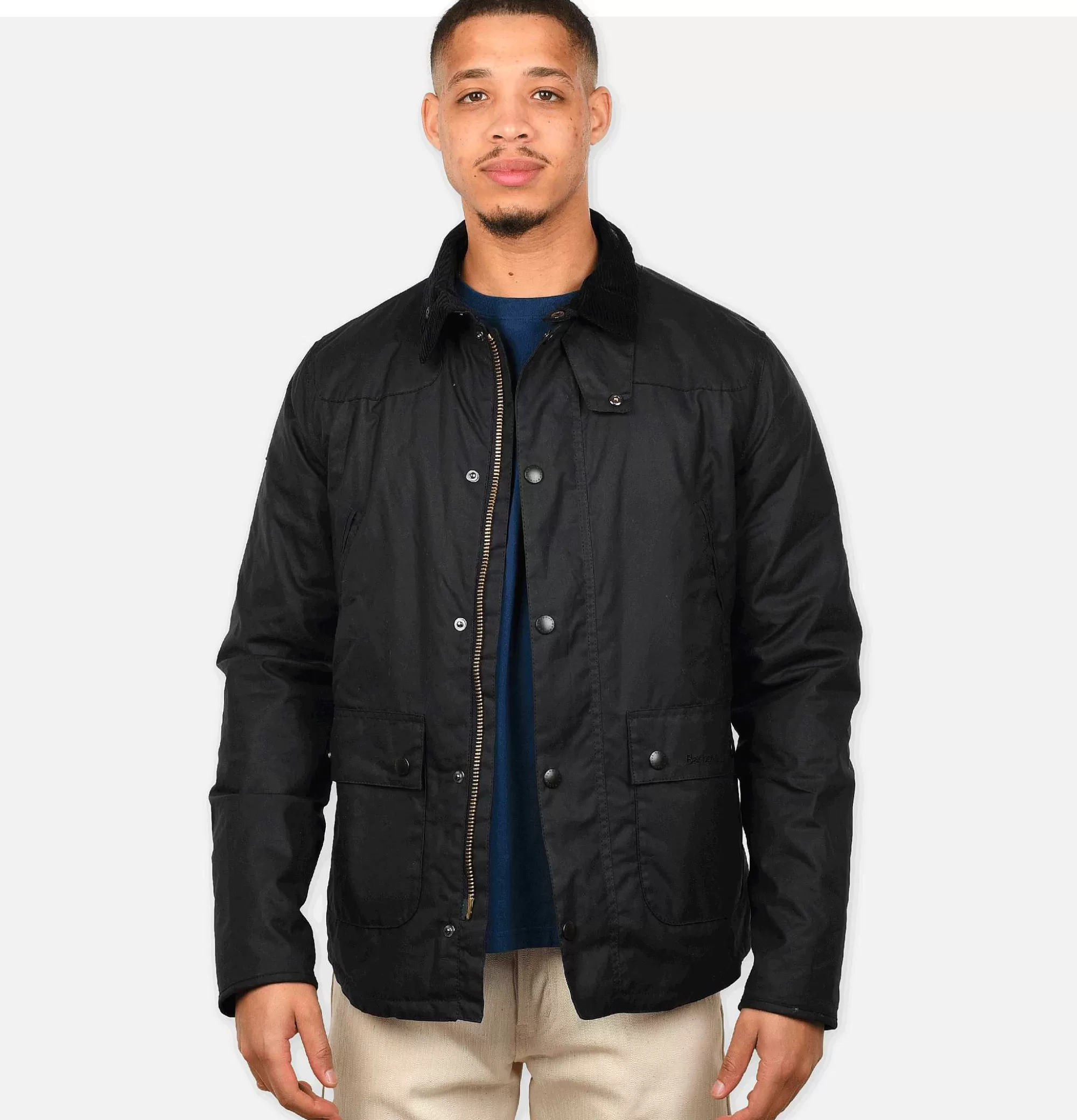 Chaqueta Impermeable BARBOUR Reelin en Cera Azul Marino - Abrigos y Chaquetas de Estilo Atemporal con Diseño Robustecido