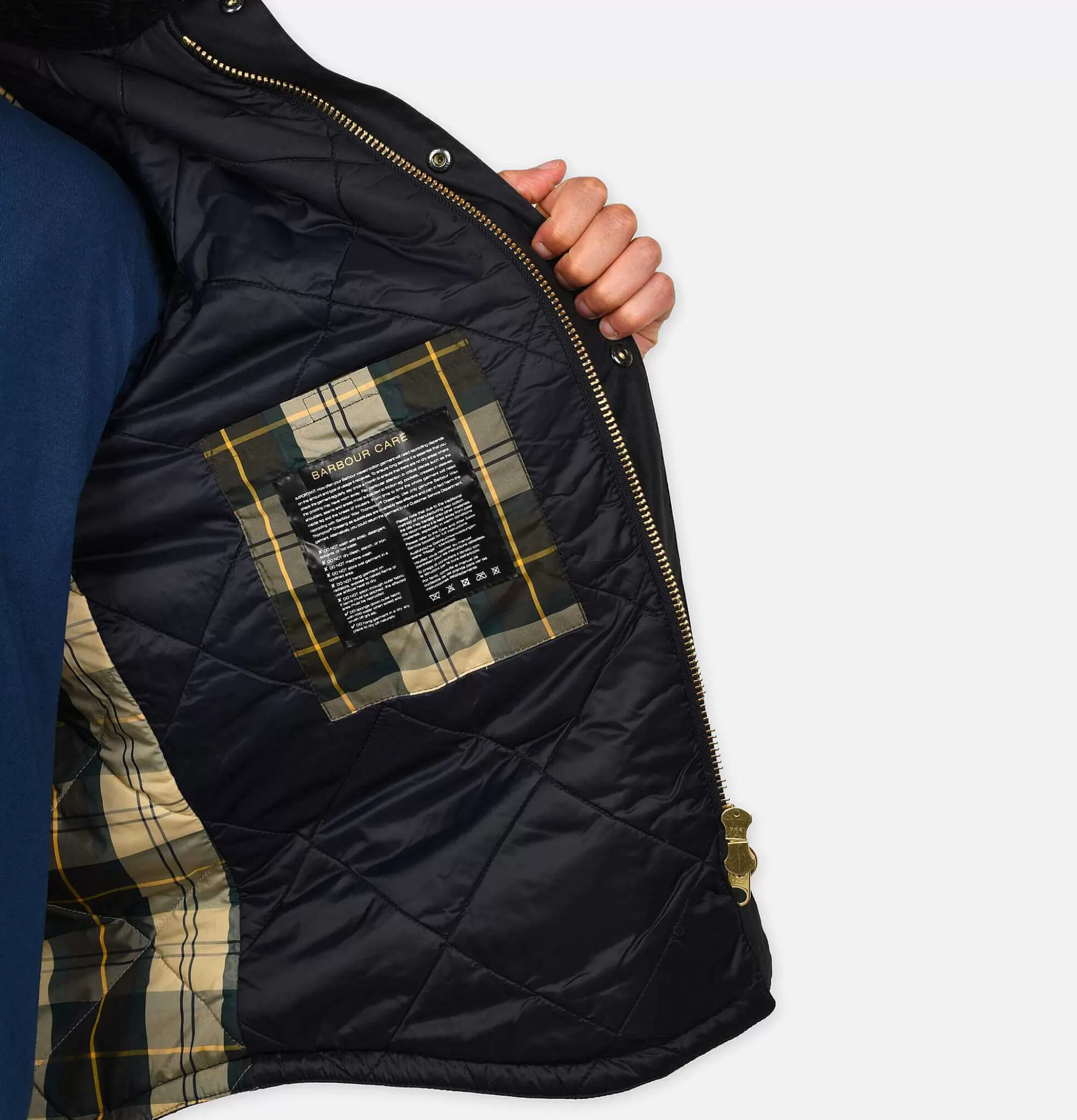 Chaqueta Impermeable BARBOUR Reelin en Cera Azul Marino - Abrigos y Chaquetas de Estilo Atemporal con Diseño Robustecido