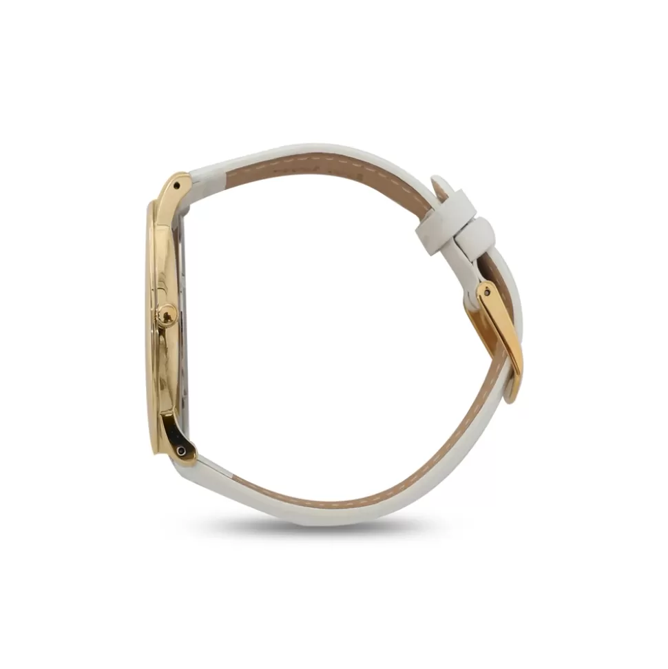 Reloj Folli Follie para Mujer - Correa de Cuero Memorias Vibrantes con Detalles Dorados