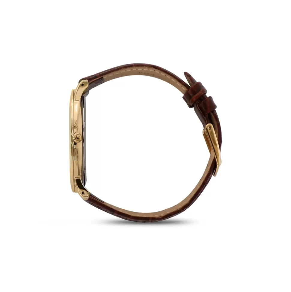 Reloj Folli Follie Mujer - Correa de Cuero Dorada con Motivos Vibrantes y Acabado Premium
