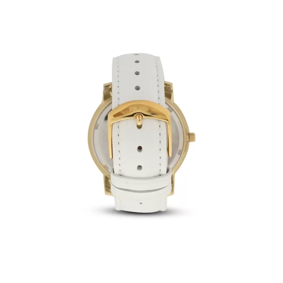 Reloj Folli Follie para Mujer - Correa de Cuero Memorias Vibrantes con Detalles Dorados
