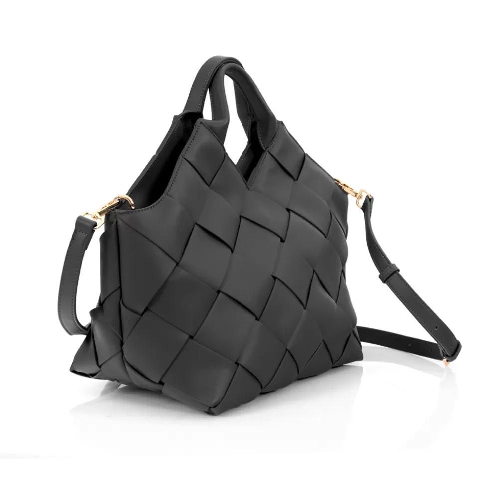 Folli Follie Bolso de Hombro para Mujer - Tejido Artesanal con Detalles Trenzados