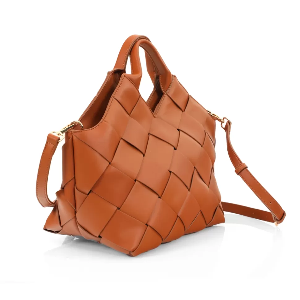Bolso de Hombro Tejido Artesanal Folli Follie - Diseño Trenzado Elegante para Mujer