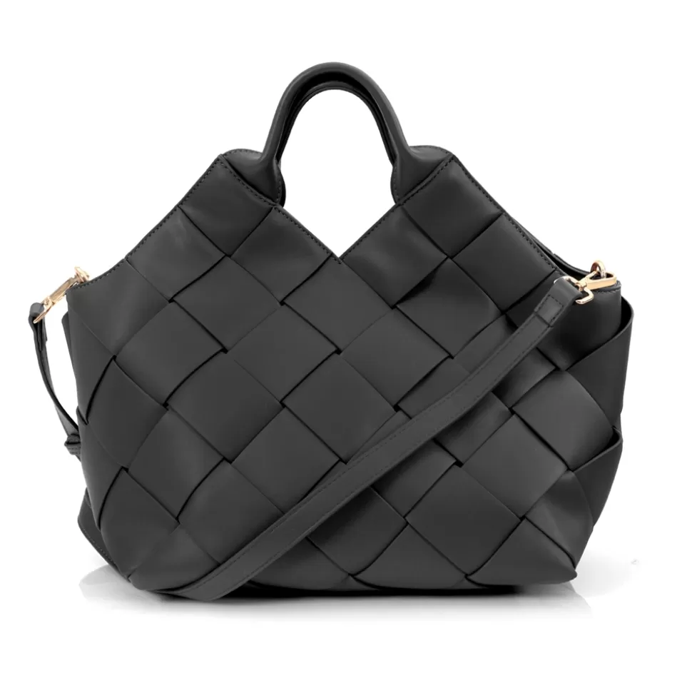 Folli Follie Bolso de Hombro para Mujer - Tejido Artesanal con Detalles Trenzados