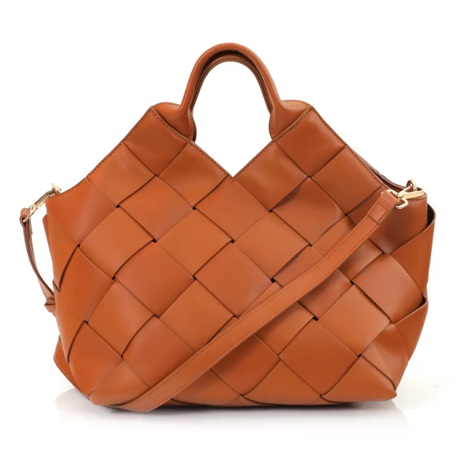Bolso de Hombro Tejido Artesanal Folli Follie - Diseño Trenzado Elegante para Mujer