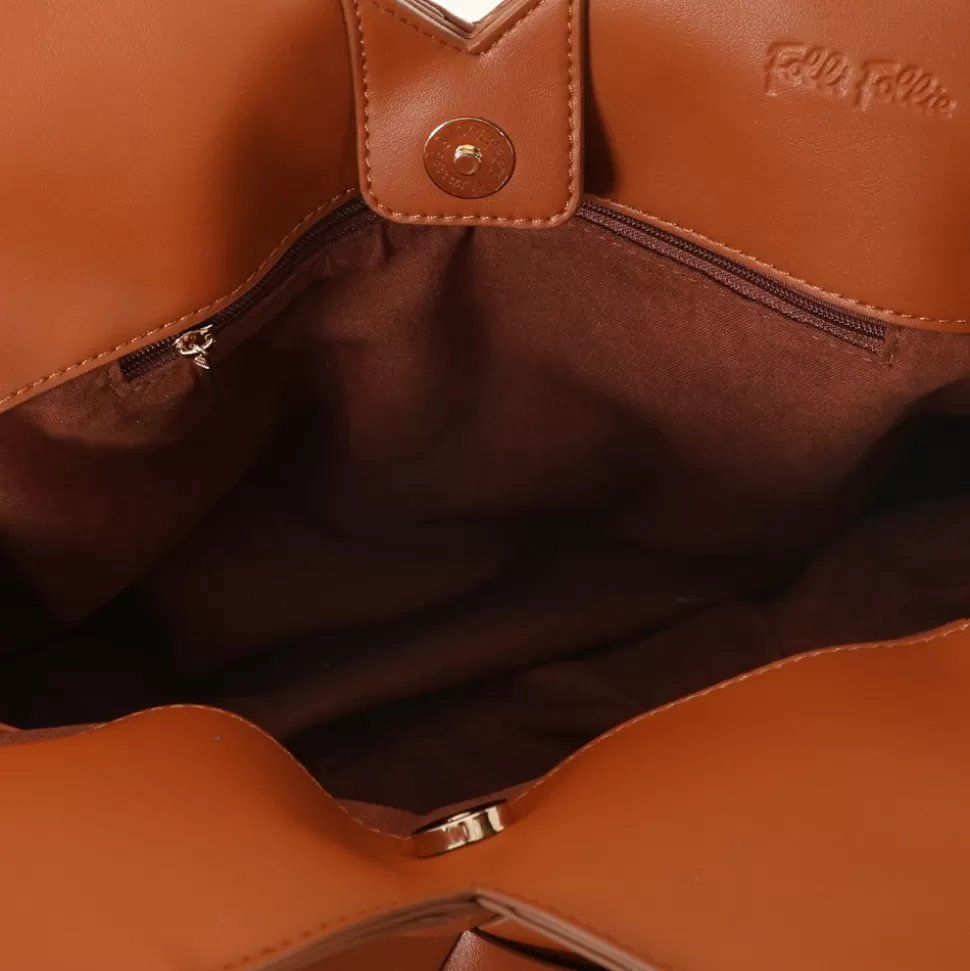 Bolso de Hombro Tejido Artesanal Folli Follie - Diseño Trenzado Elegante para Mujer