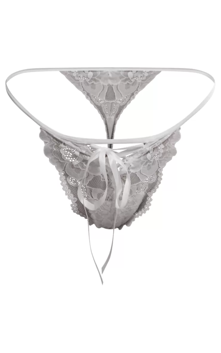 PrettyLittleThing  Floral Lace Cut Out Thong< Honeymoon Outfits