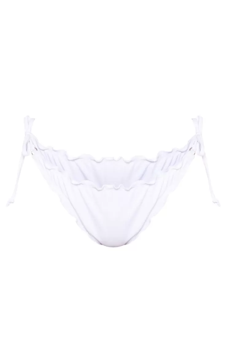 PrettyLittleThing  Frill Edge Ruched Back Bikini Bottoms< Bachelorette Party