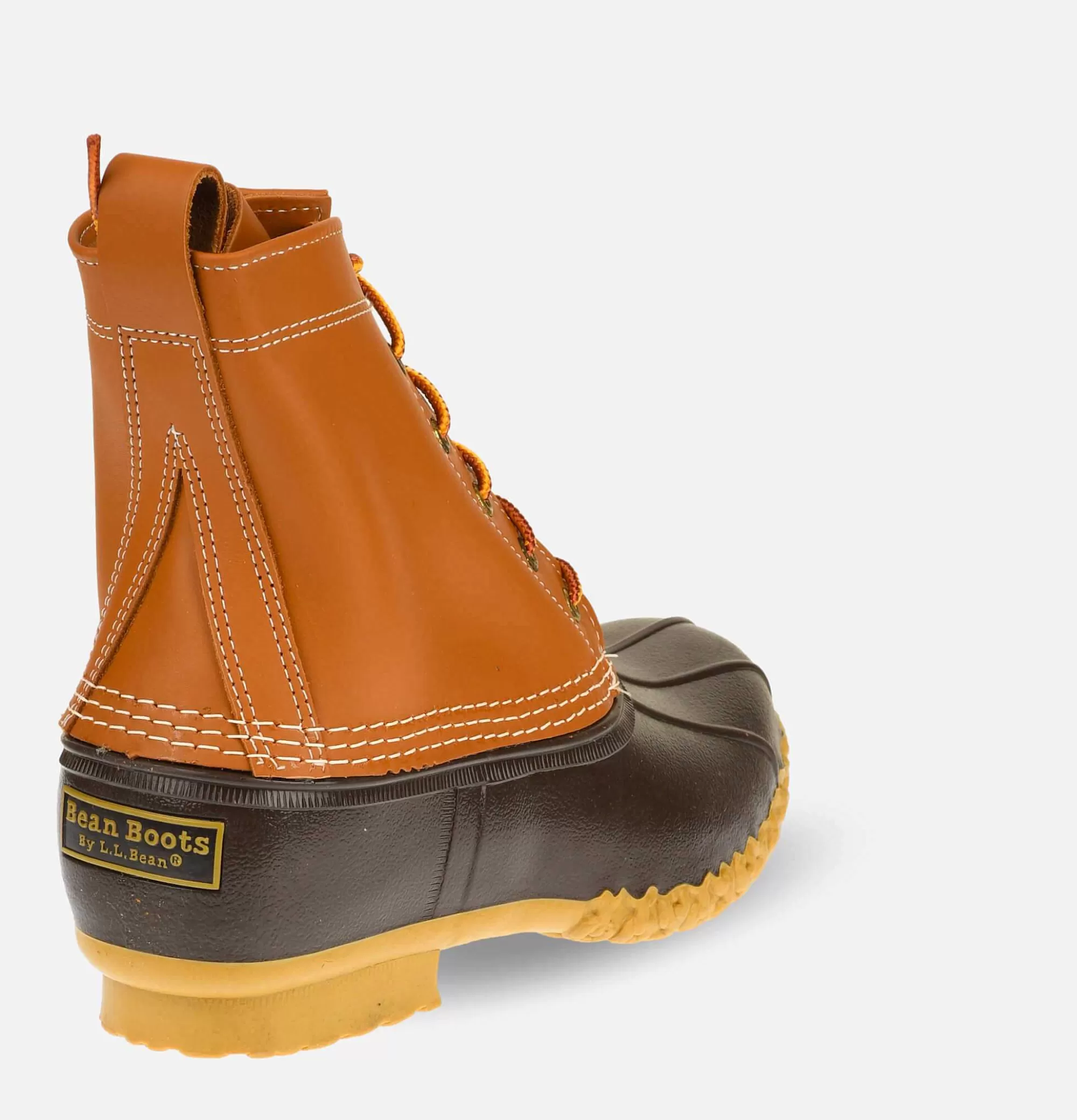 BOTAS IMPERMEABLES BEAN PARA MUJER - ALTURA 8 PULGADAS EN CUERO MARRÓN ARENA, CALZADO DE INVIERNO RESISTENTES L.L.Bean
