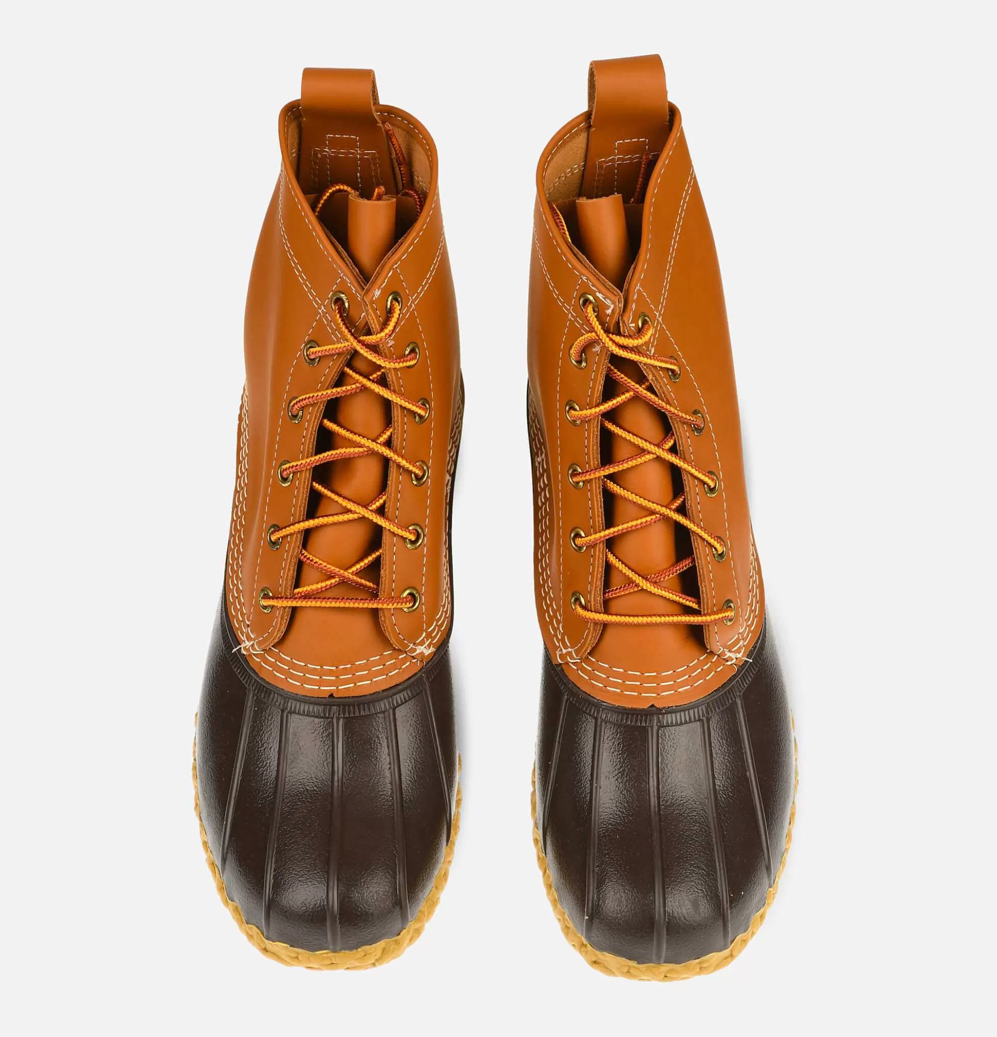 BOTAS IMPERMEABLES BEAN PARA MUJER - ALTURA 8 PULGADAS EN CUERO MARRÓN ARENA, CALZADO DE INVIERNO RESISTENTES L.L.Bean